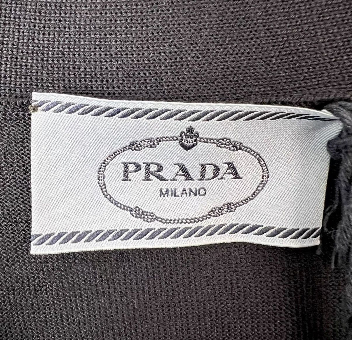 Prada PRADA Navy Blue Thin Knit Cardigan K12 Size US XS / EU 42 / 0 - 4 Thumbnail