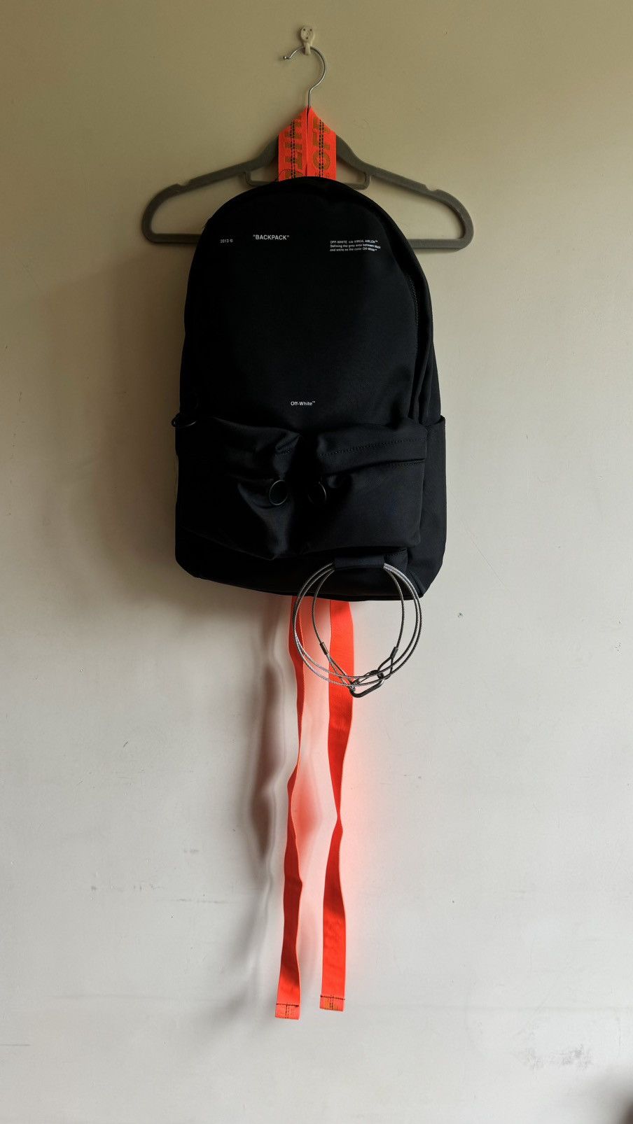 Off White Off White metal backpack Grailed