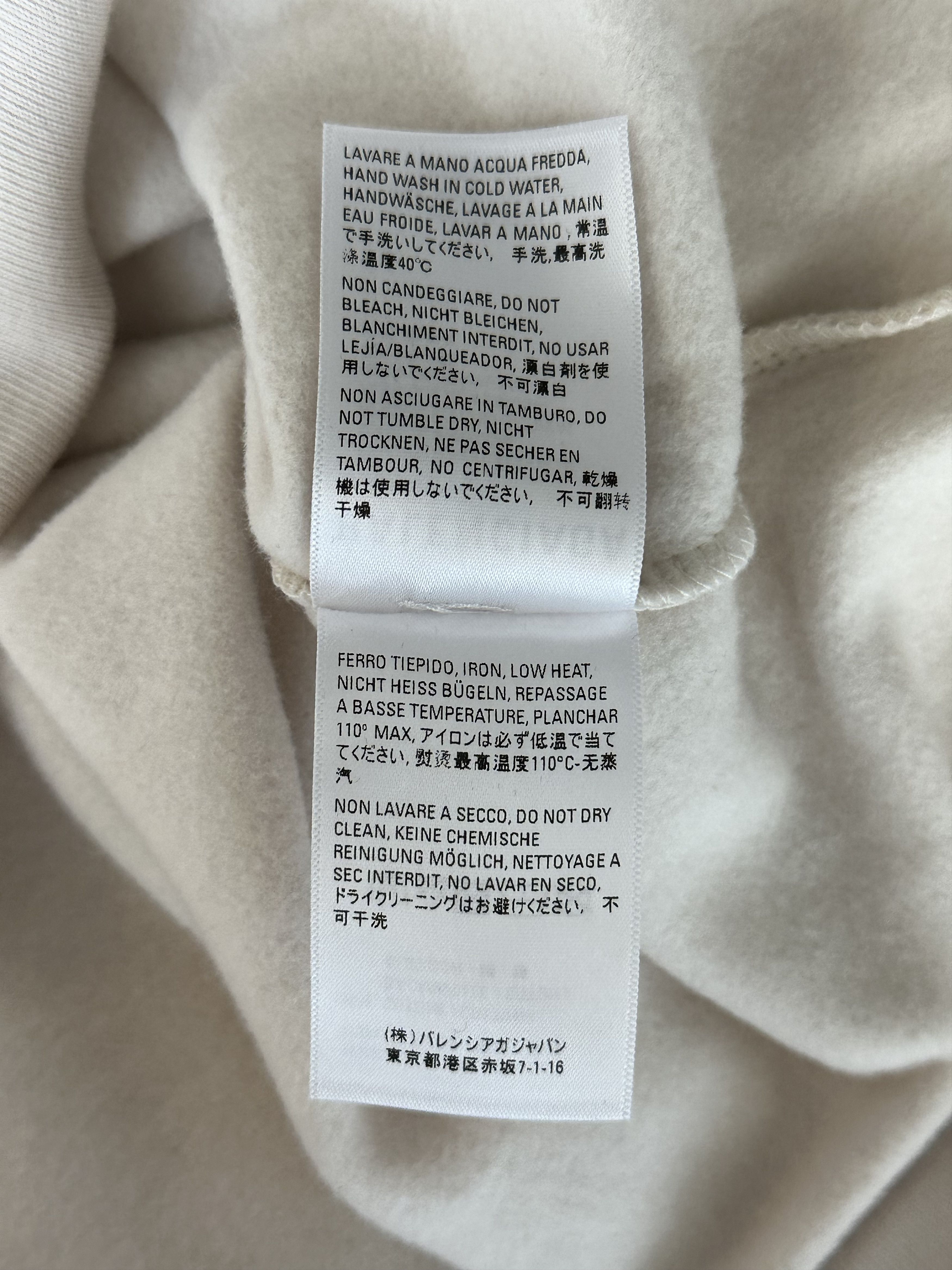 Balenciaga Balenciaga Beige & Blue Logo Hoodie Size US L / EU 52-54 / 3 - 5 Thumbnail