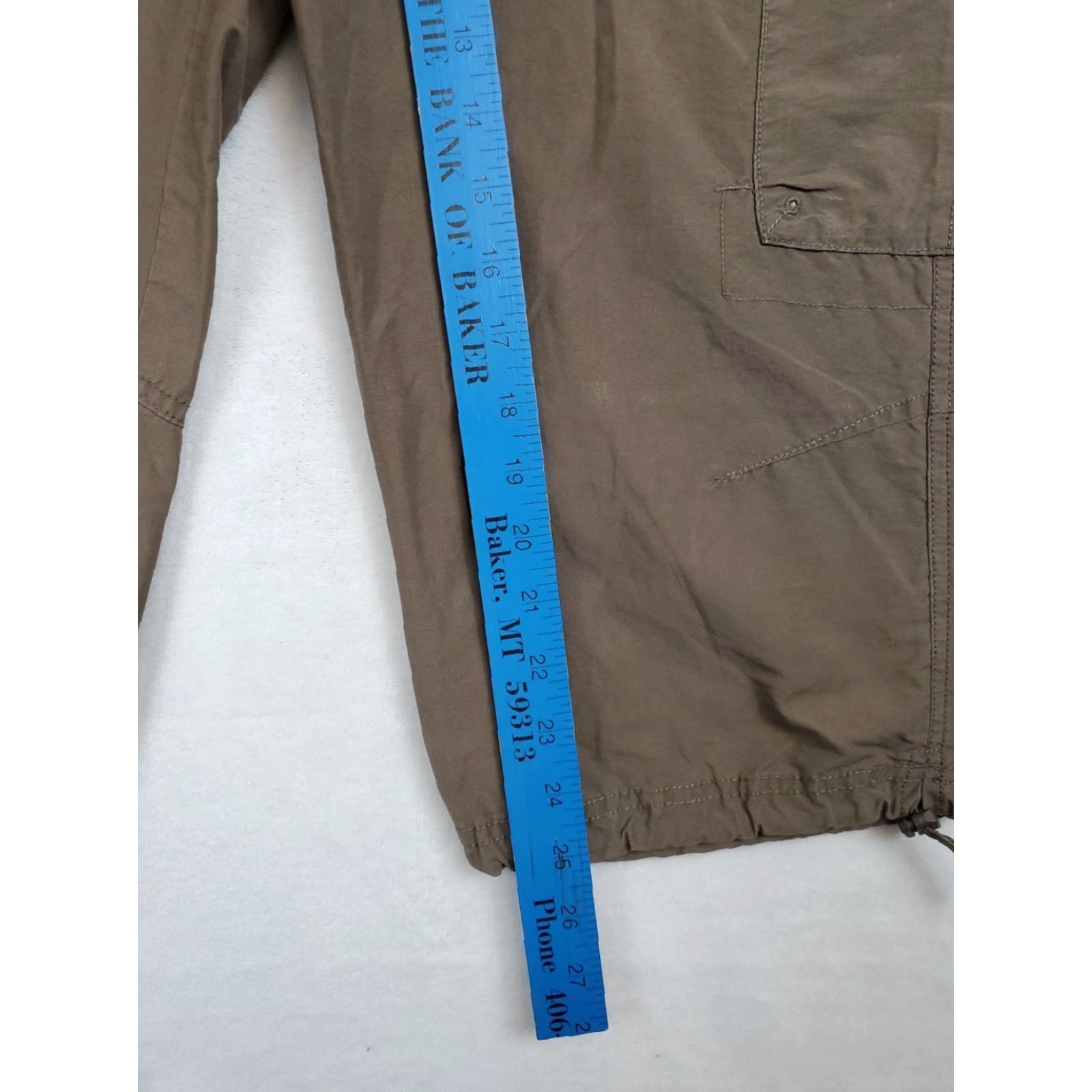 Vintage Columbia Pants Women 8 Brown Cropped Straight Leg Cargo Pockets Outdoor Casual Machine Washable Nylon Blend Signature? Size 30" / US 8 / IT 44 - 6 Thumbnail