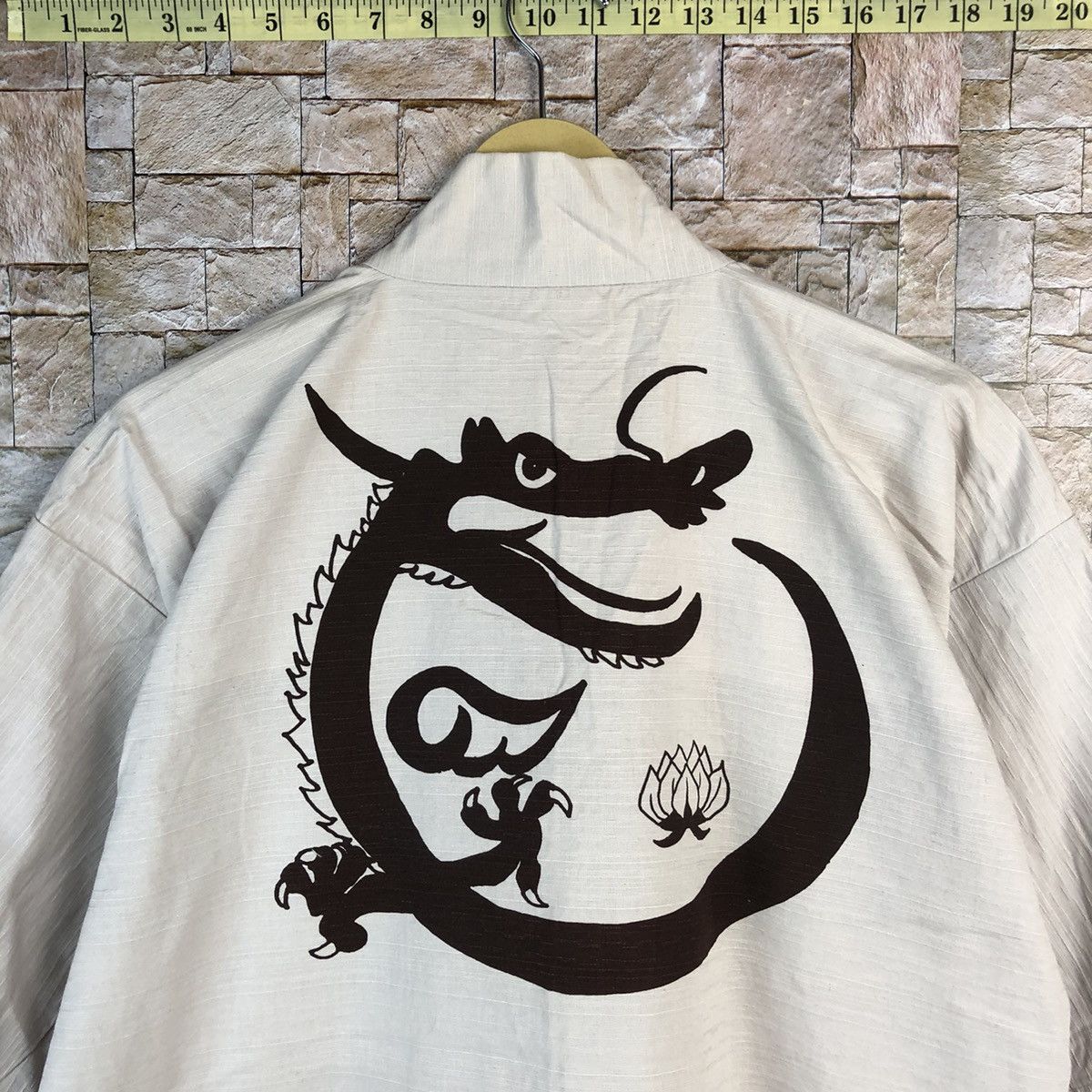 Japanese Brand Dragon Japan vintage Cream Kimono #A531 Size US M / EU 48-50 / 2 - 13 Thumbnail