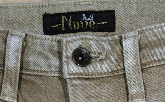 Japanese Brand NUVE Khaki Washed Flare Leg Multi Pocket Size 28" / US 6 / IT 42 - 9 Thumbnail