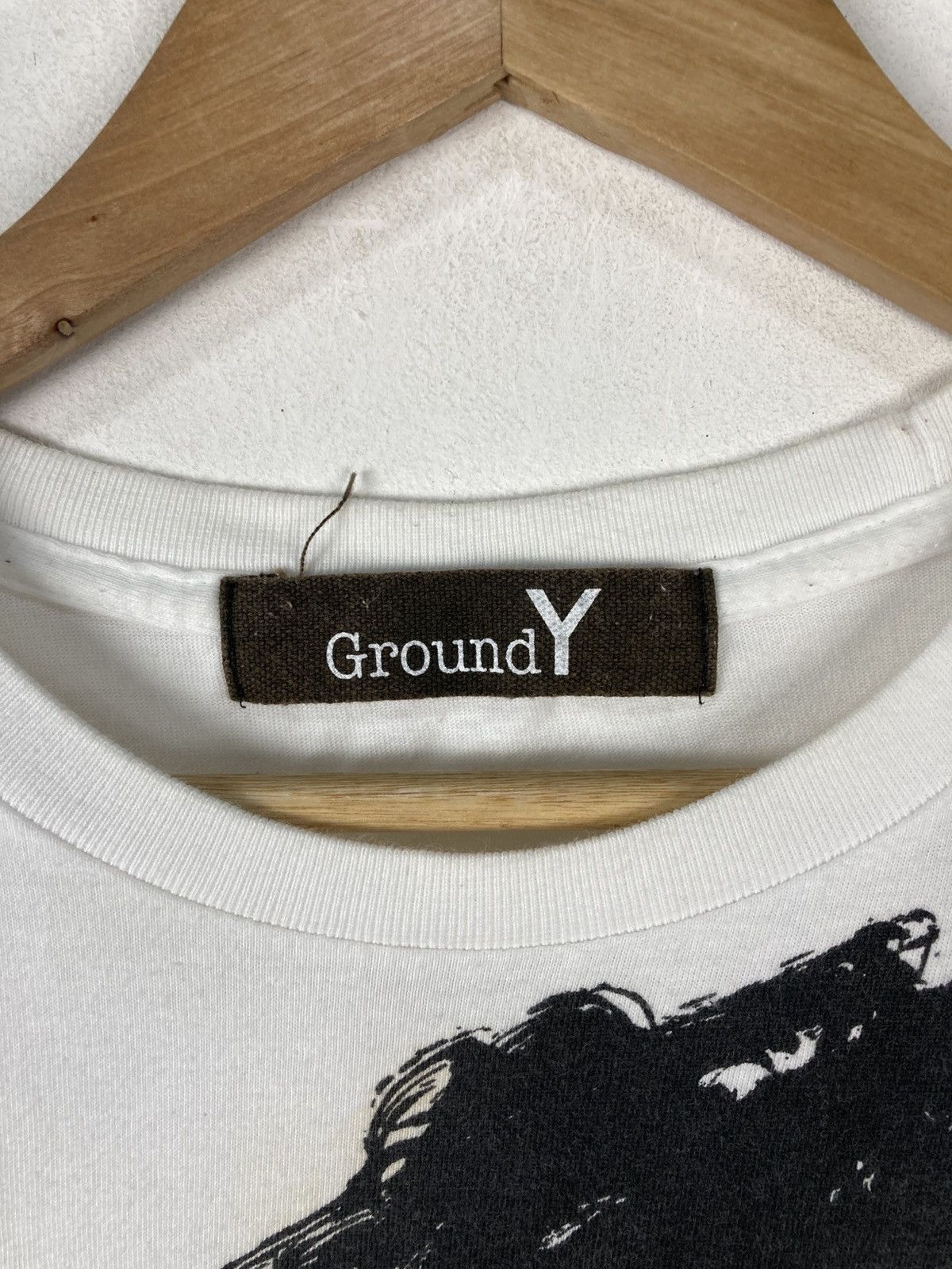 Ground Y × Yohji Yamamoto Yohji Yamamoto Ground Y Open Your Side Art Design T-Shirt Size US M / EU 48-50 / 2 - 4 Thumbnail