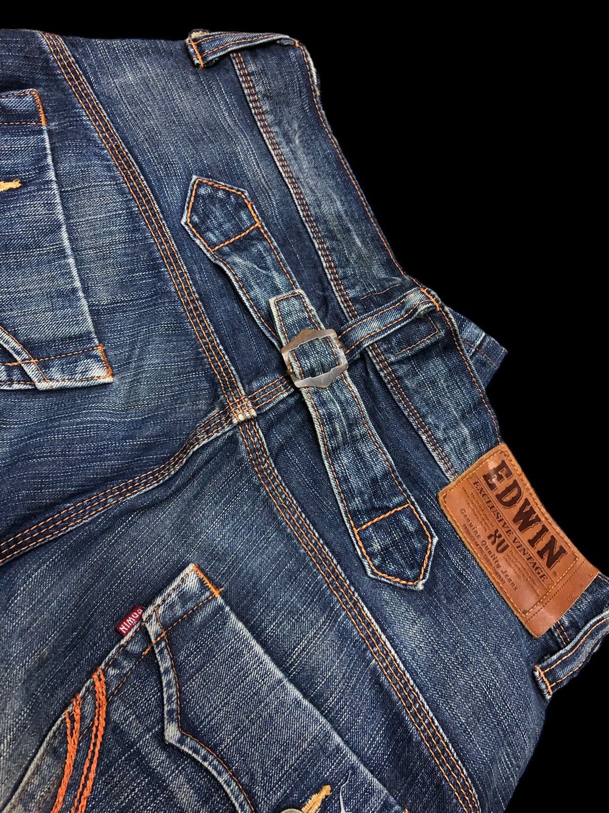 Edwin × Japanese Brand FLARED EDWIN BUCKLE BACK DENIM Size US 33 - 4 Thumbnail