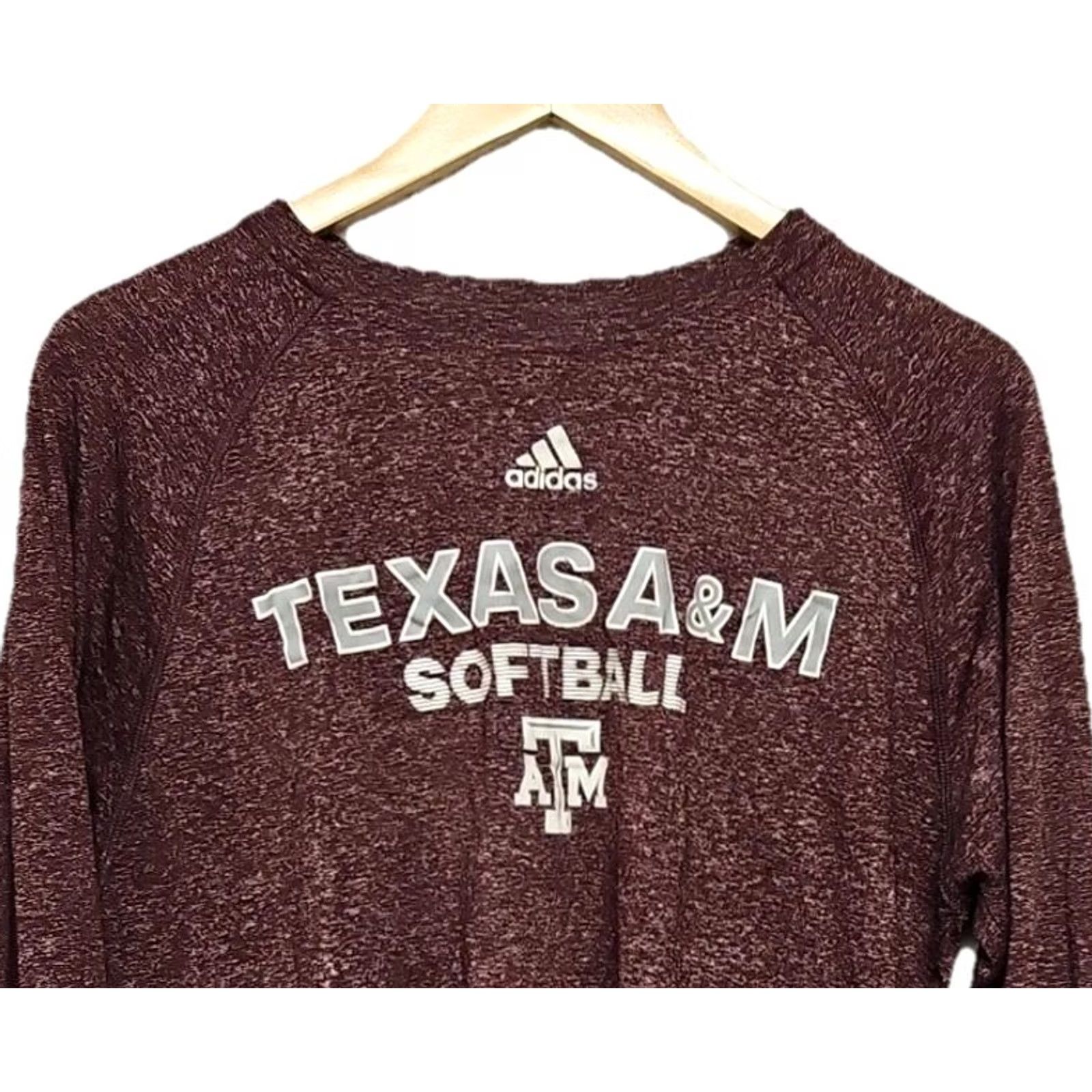 Adidas Adidas Texas A&M Aggies Softball Long Sleeve Shirt Women’s Small Climalite Size S / US 4 / IT 40 - 2 Thumbnail