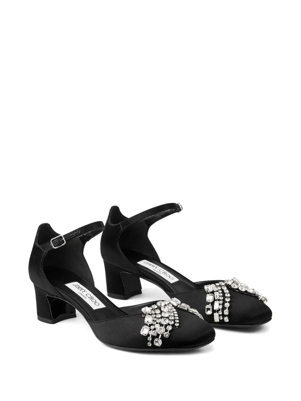 Jimmy Choo o1y0326 Pumps in Black Size US 7 / IT 37 - 3 Thumbnail