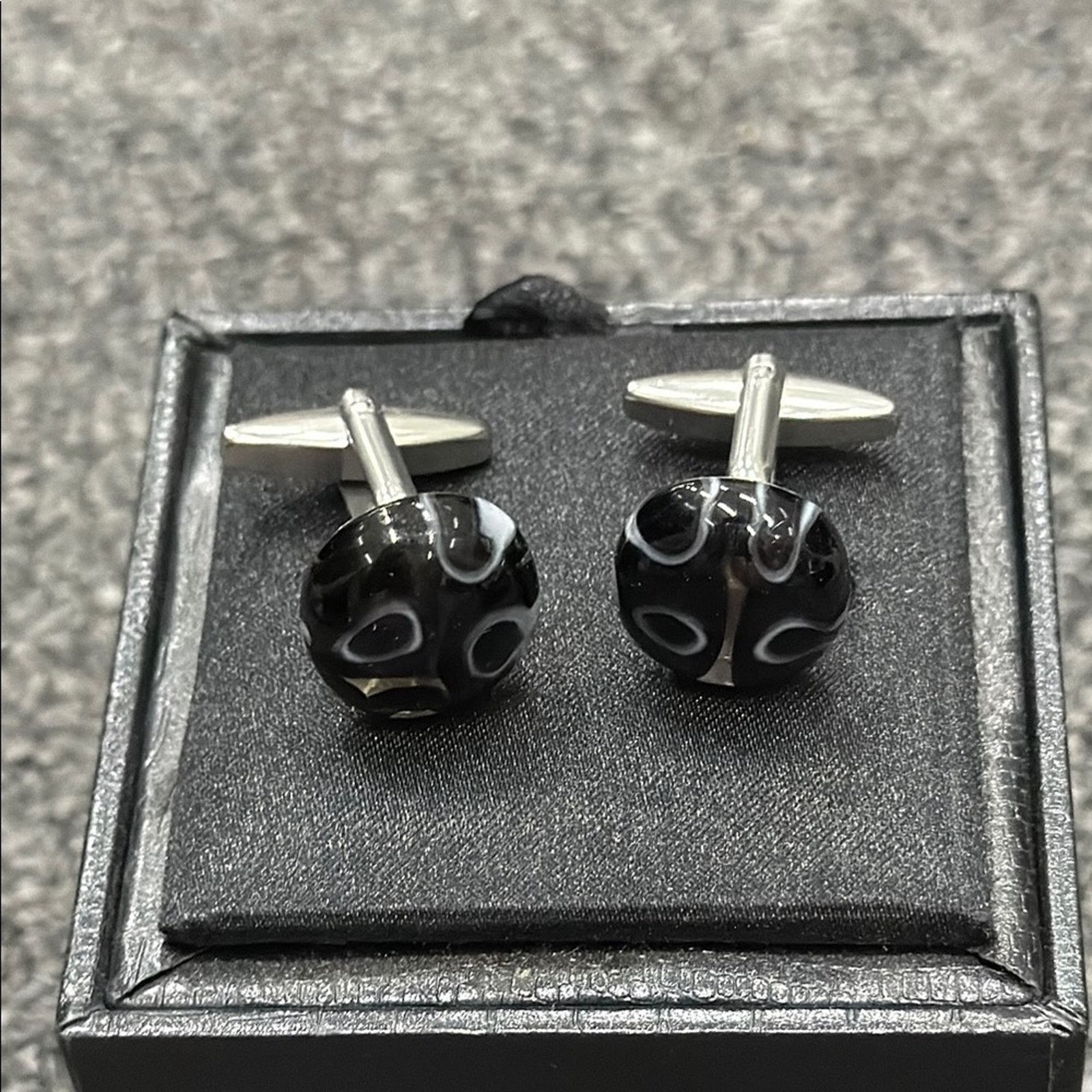 Other NWT Black and Silver Cufflinks Size ONE SIZE - 2 Thumbnail
