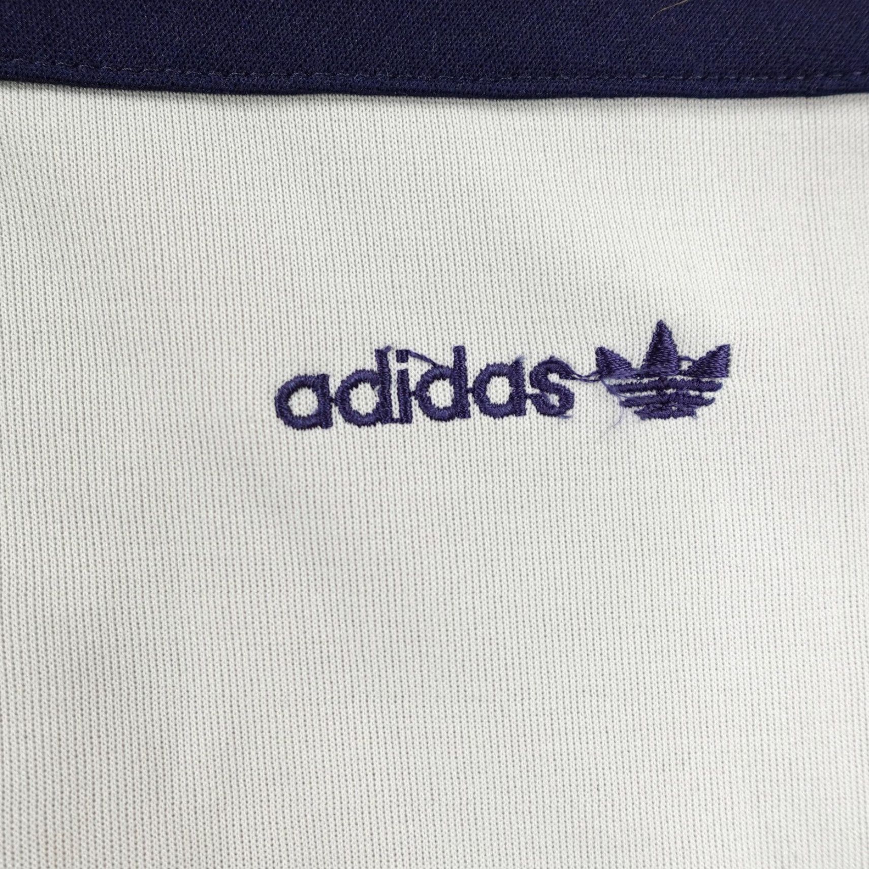 Adidas Vintage Adidas Jacket Mens Medium Black Gray Track Coat Full Zip Up Soccer 80s Size US M / EU 48-50 / 2 - 3 Thumbnail
