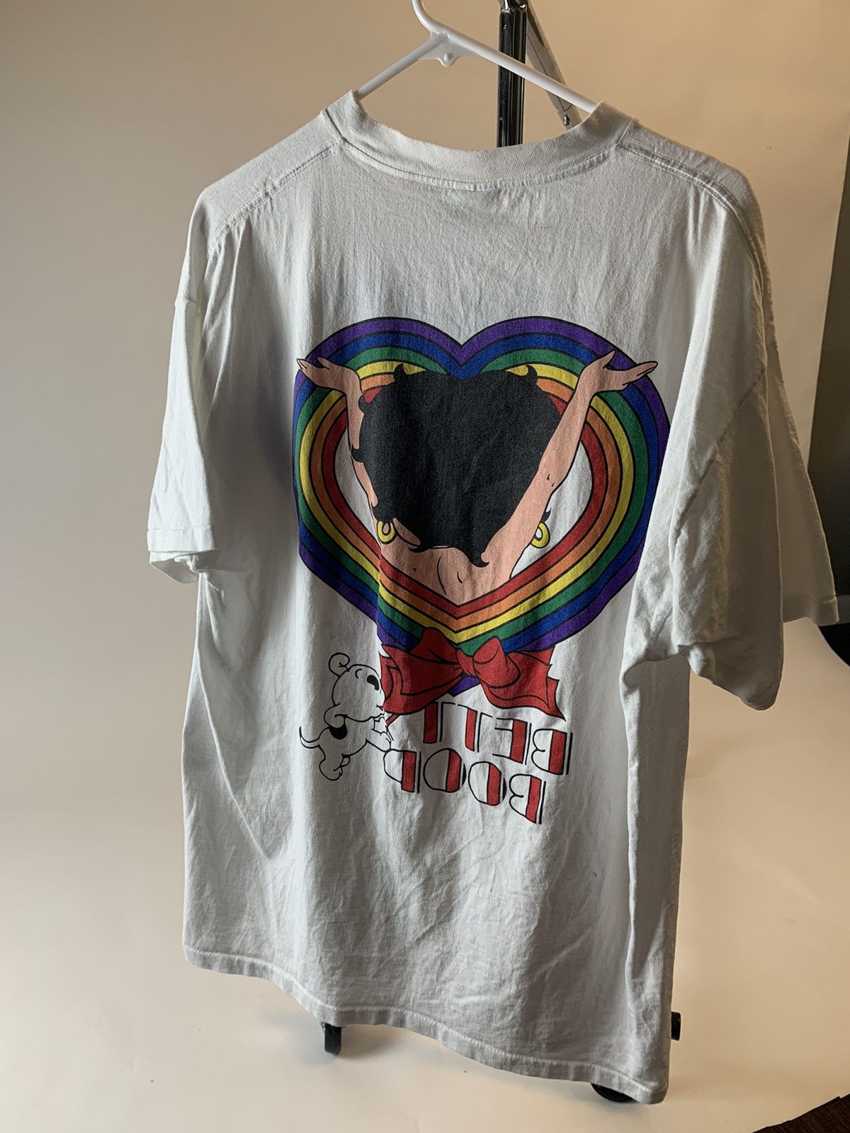 Vintage Rainbow Betty boop 1995 shirt Size US XL / EU 56 / 4 - 2 Thumbnail