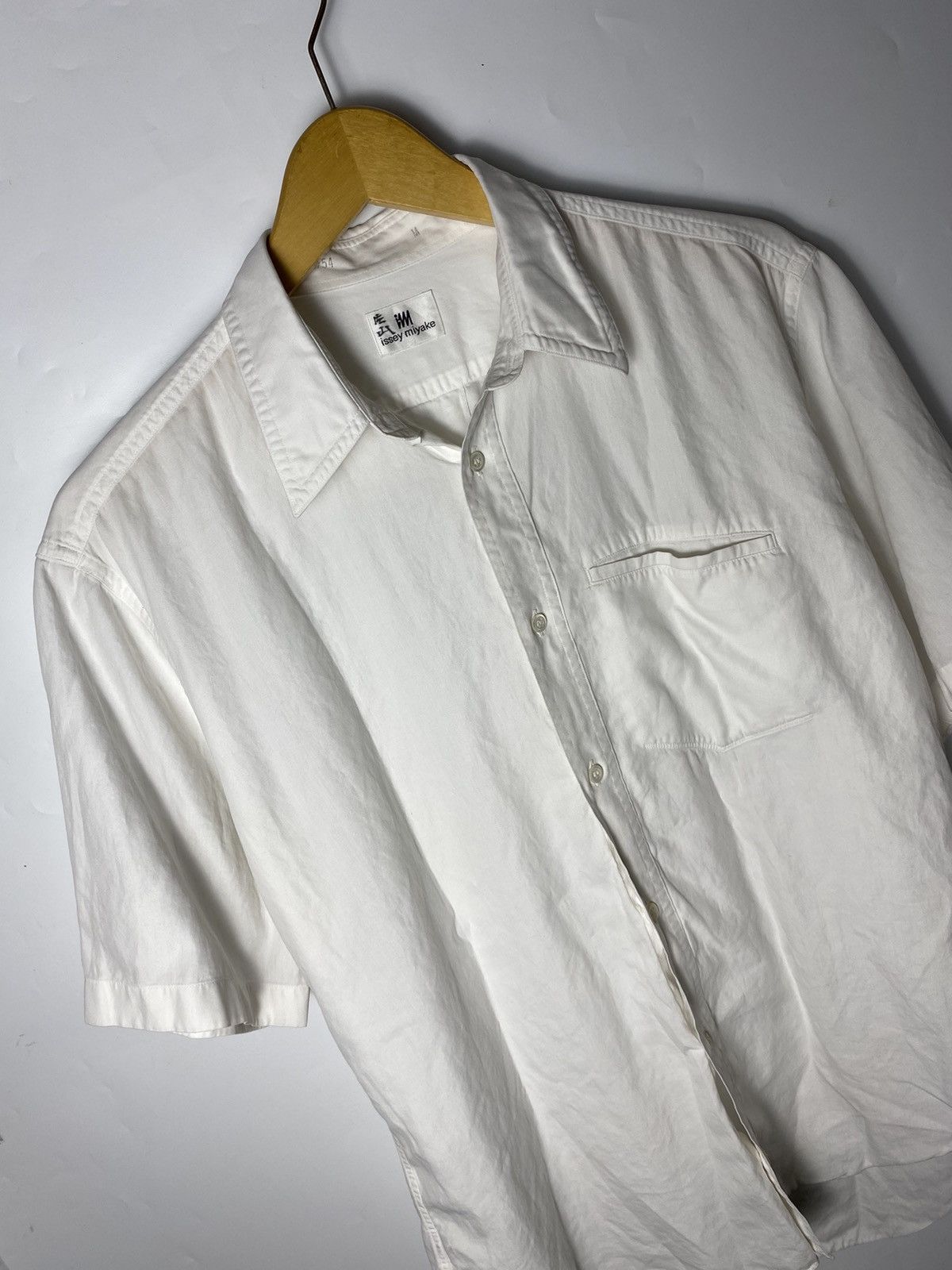 Issey Miyake vintage issey miyake white shirt pocket Size US M / EU 48-50 / 2 - 6 Thumbnail