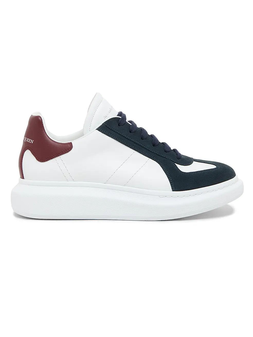 Alexander McQueen os11x0126 Retro Suede & Leather Oversized Sneakers Size US 10 / EU 43 - 1 Thumbnail