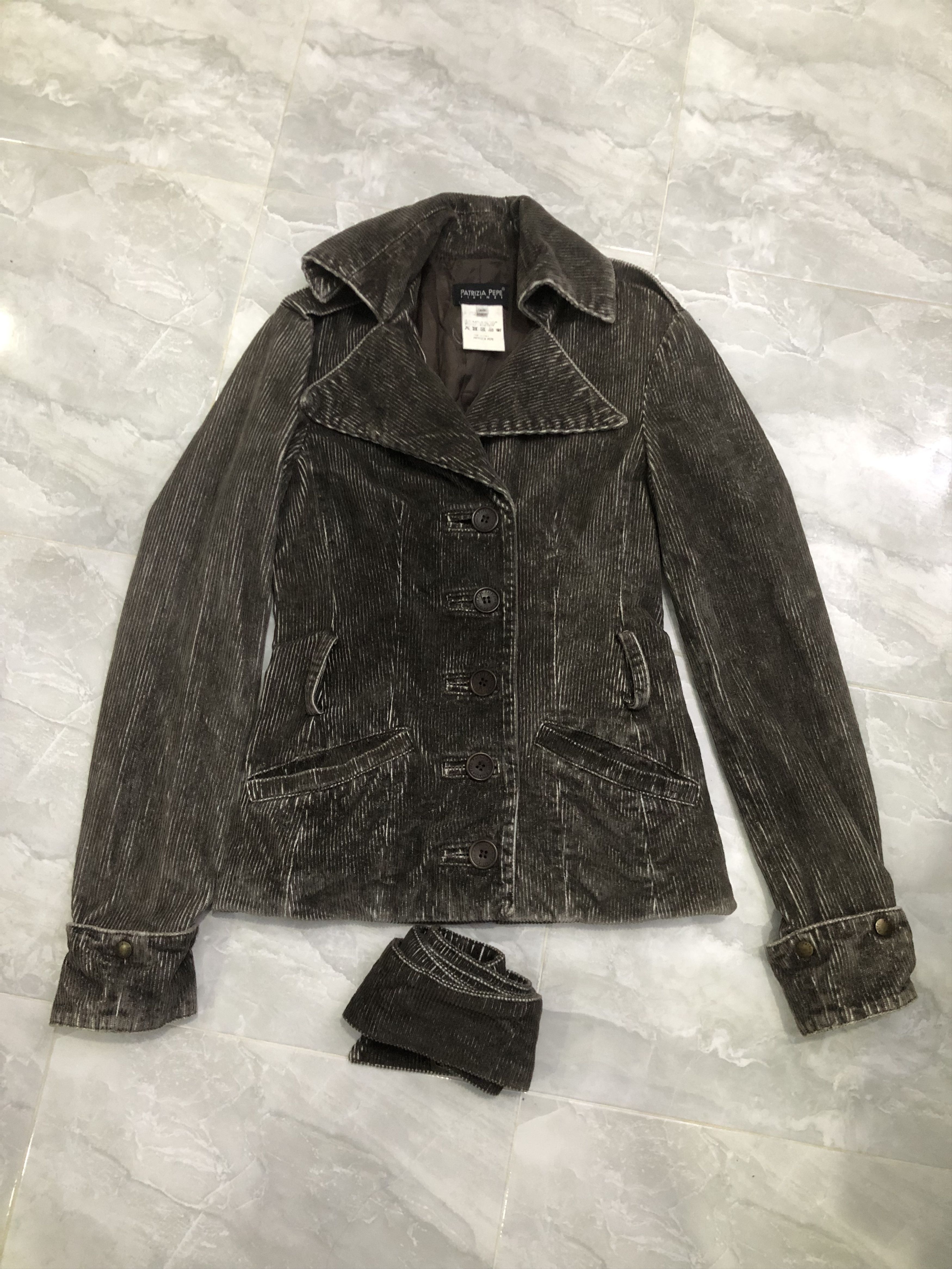 Patrizia Pepe Patrizia Pepe Firenze Corduroy Belted Jacket Italy Size S / US 4 / IT 40 - 11 Thumbnail