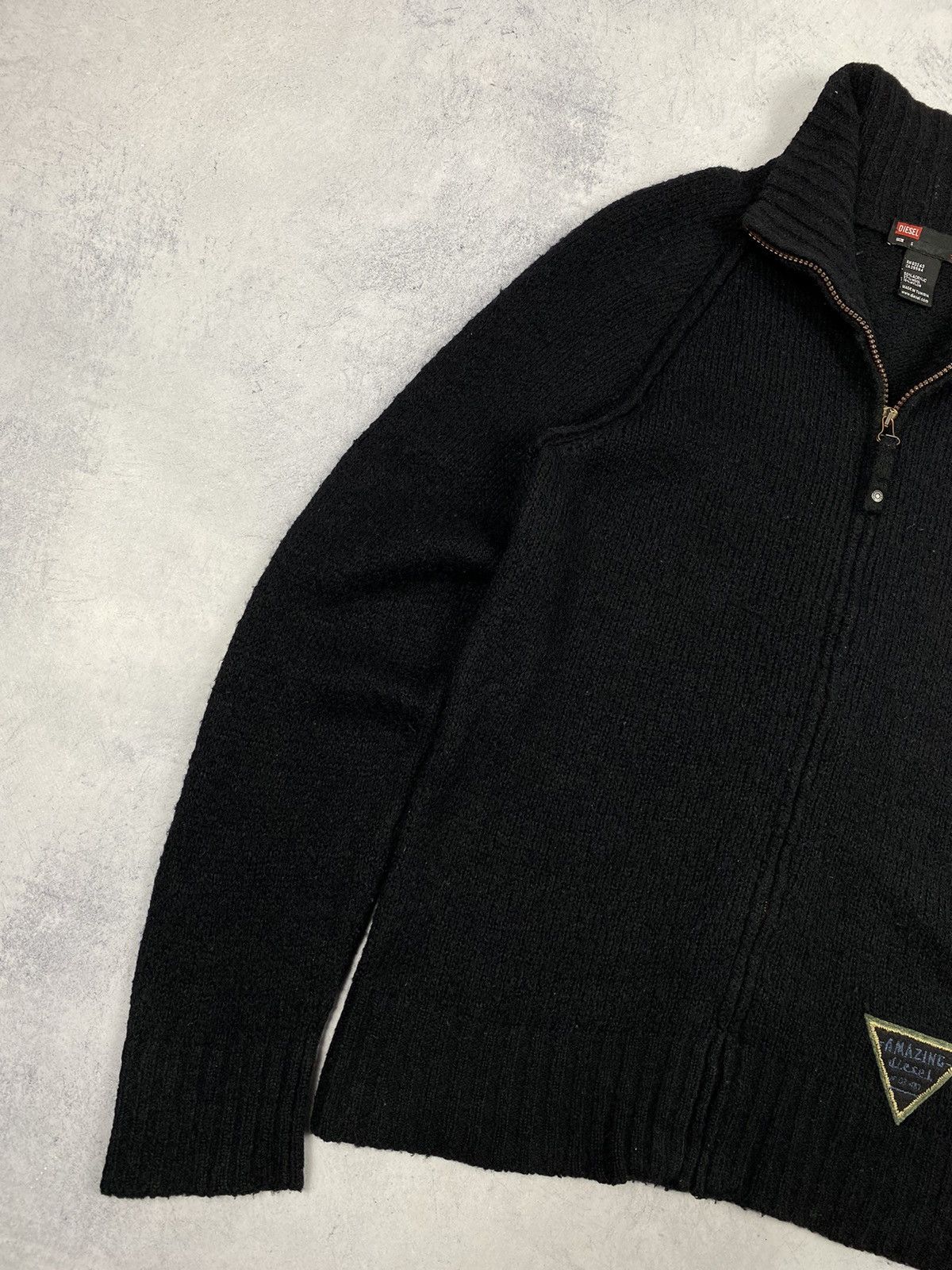 Diesel Vintage Diesel Wool Full Zip Sweater Sweatshirt Size US S / EU 44-46 / 1 - 4 Thumbnail