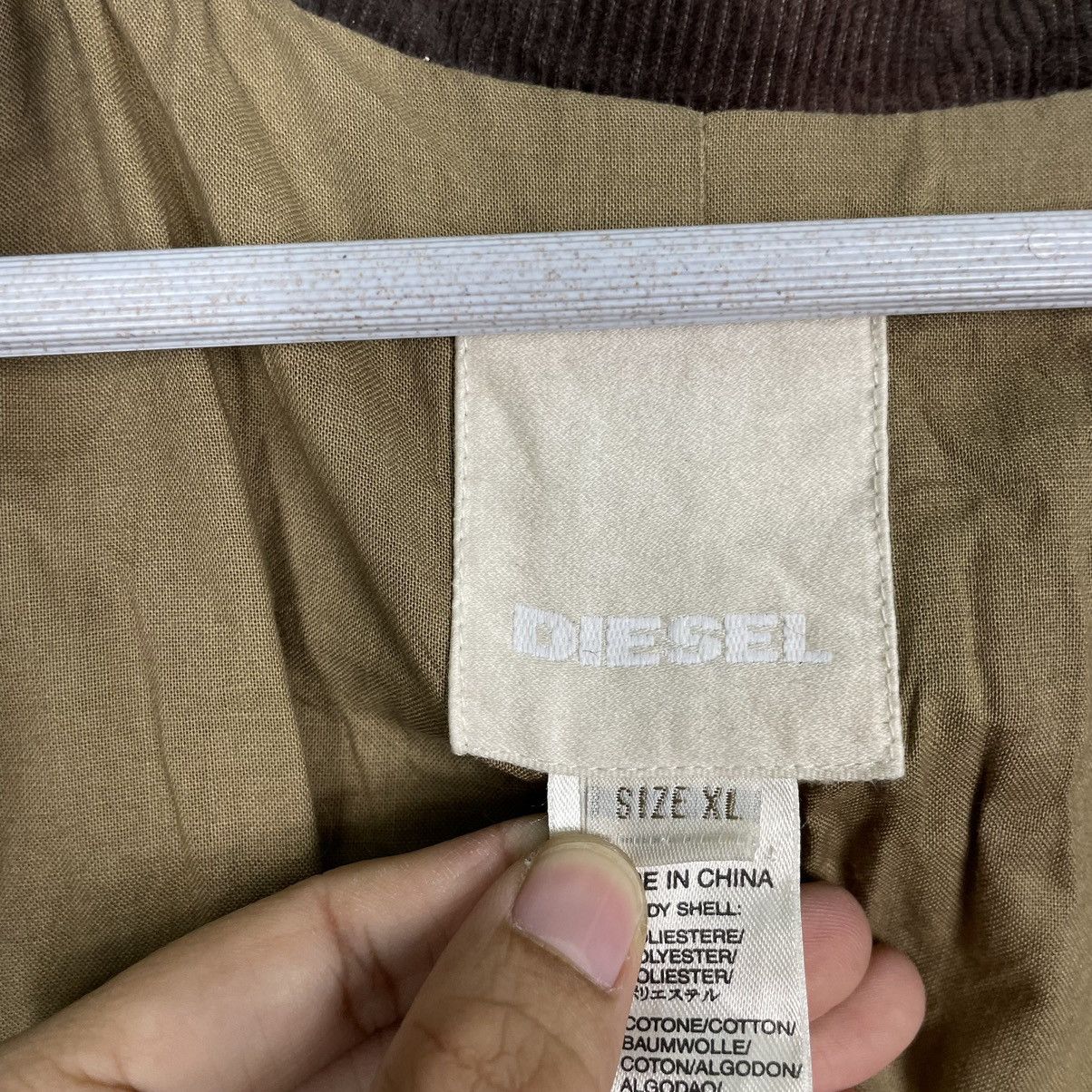 Diesel 💥DIESEL CORDUROY SUNFADED BIKER JACKET Size US L / EU 52-54 / 3 - 12 Thumbnail