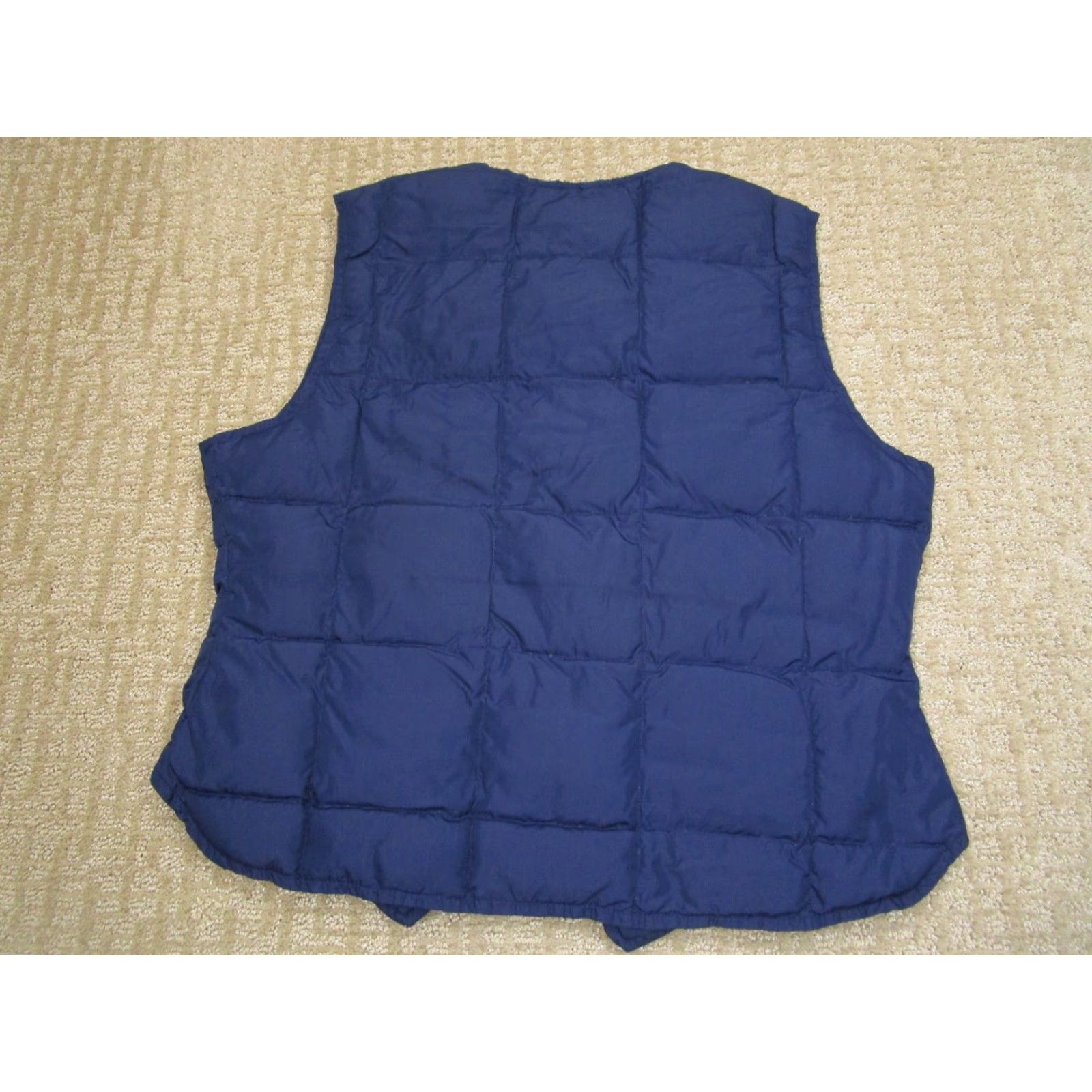 Eddie Bauer Eddie Bauer Vest Women Large Blue Goose Down Puffer Full Zip Quilted Hiking Size L / US 10 / IT 46 - 3 Thumbnail