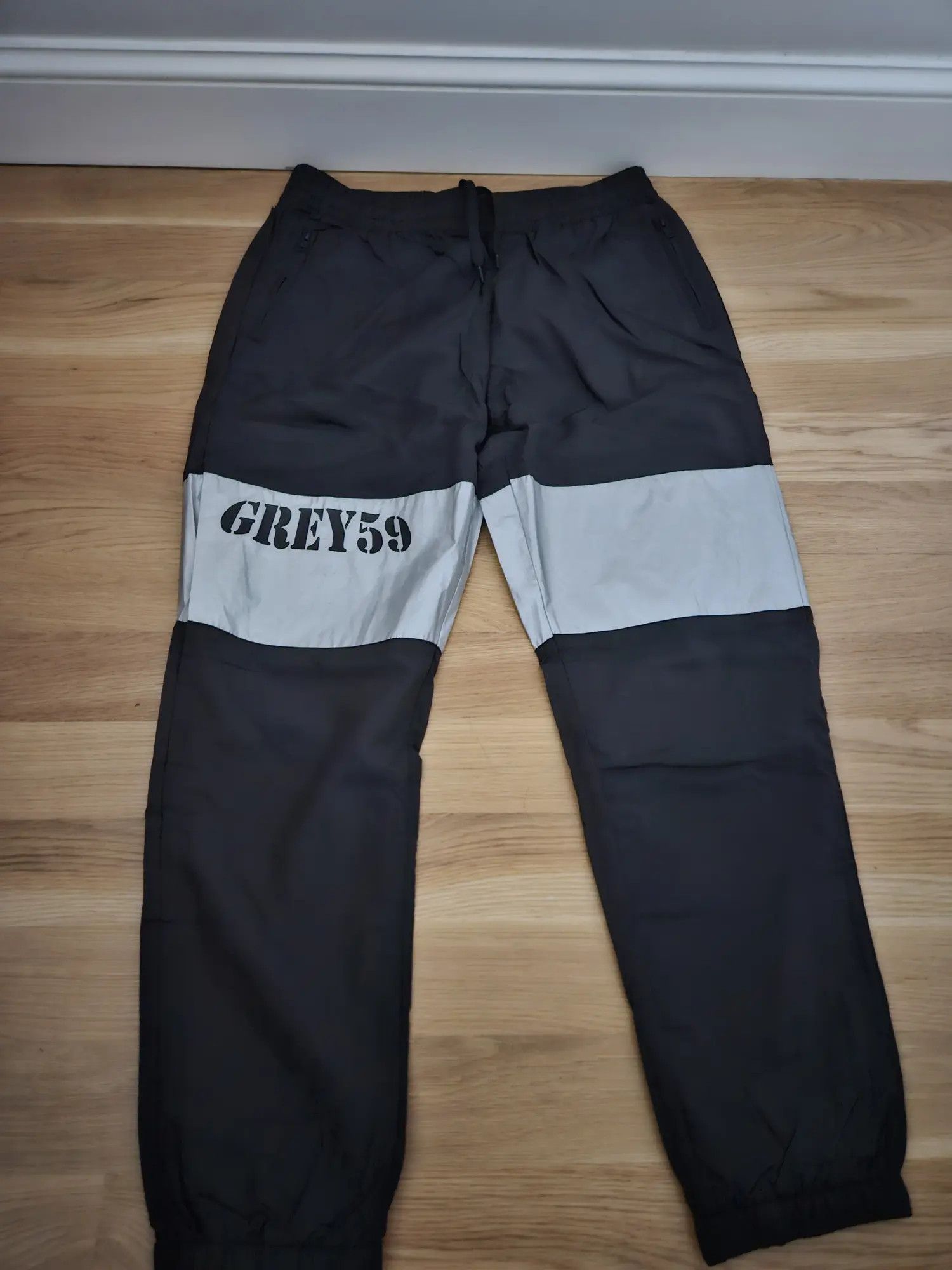 G59 Records G59 NOT BIG ON SPORTS TRACK PANTS (BLACK) LARGE Size US 32 / EU 48 - 1 Thumbnail