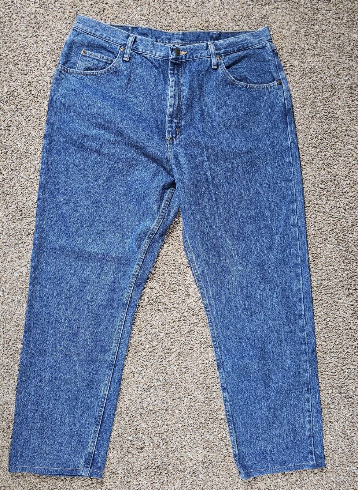 Lee Lee Riders Straight Jeans Size 40x32 Medium Wash Blue Size US 40 / EU 56 - 1 Thumbnail