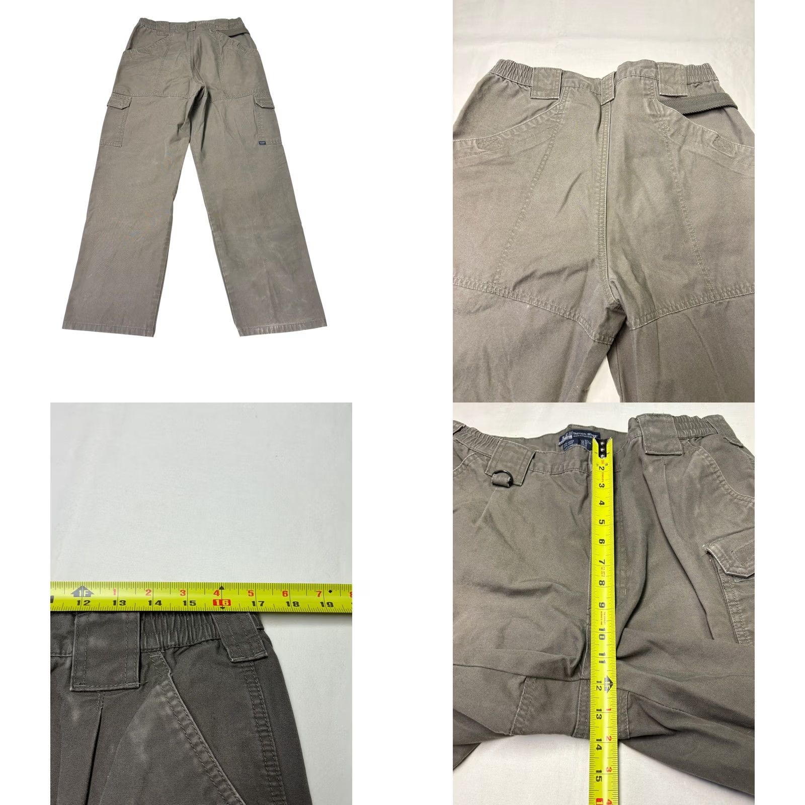 Vintage 5.11® Men's Regular Fit Cotton Canvas Cargo Pant Brown 74251 Size 34x30 Cargo Pants Men Brown 74251 Regular Fit Workwear Casual 34x30 Size US 34 / EU 50 - 8 Thumbnail