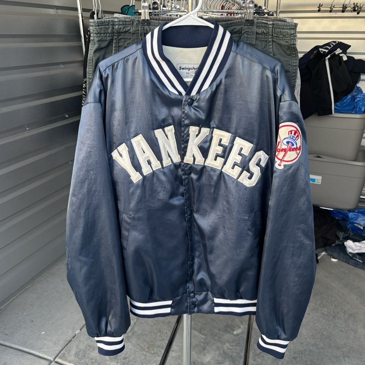 Starter 80s Yankees Swingsters Starter Satin Bomber Size US XL / EU 56 / 4 - 1 Thumbnail