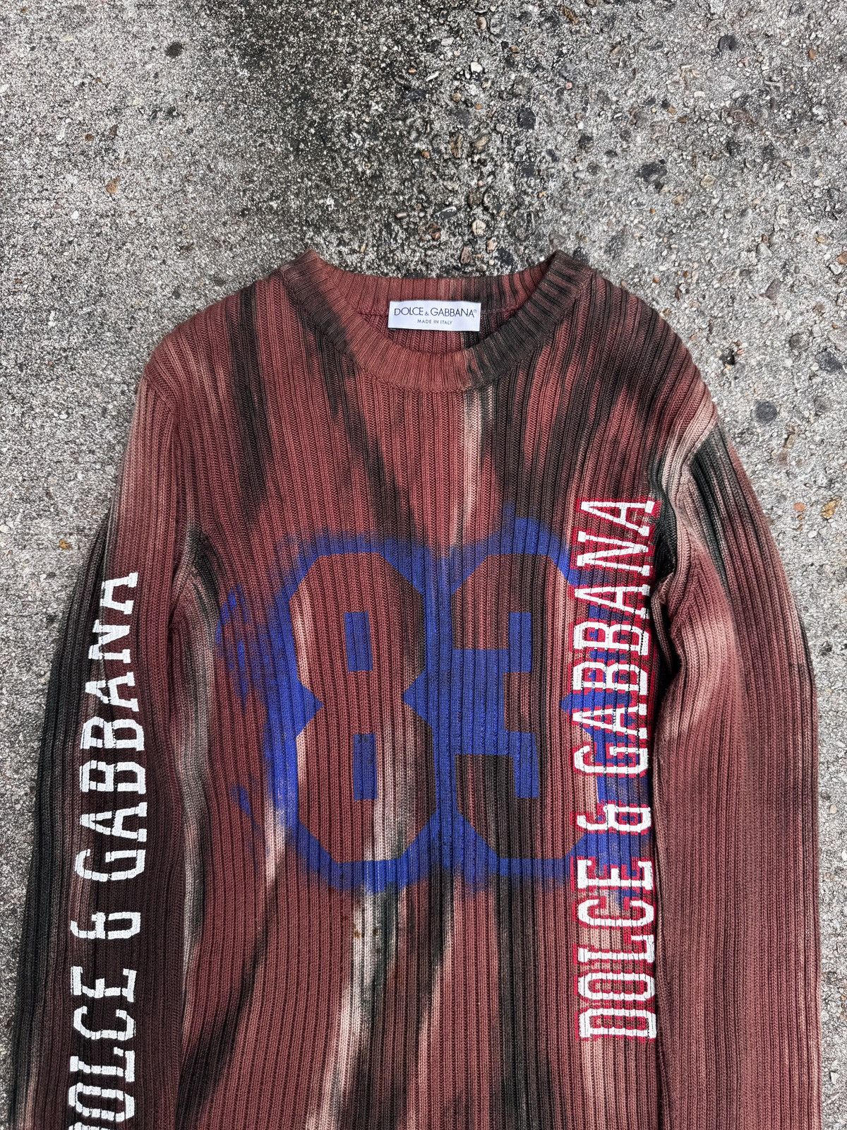 Dolce & Gabbana Dolce and Gabbana Knitted Graffiti Sweater Size US M / EU 48-50 / 2 - 3 Thumbnail