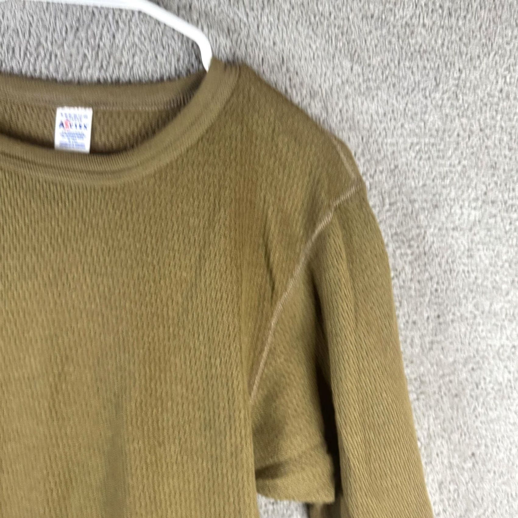 Vintage Morgan Arctex Shirt Mens XL Brown Thermal Waffle Knit Base Layer Long Johns Underwear Size US XL / EU 56 / 4 - 4 Thumbnail