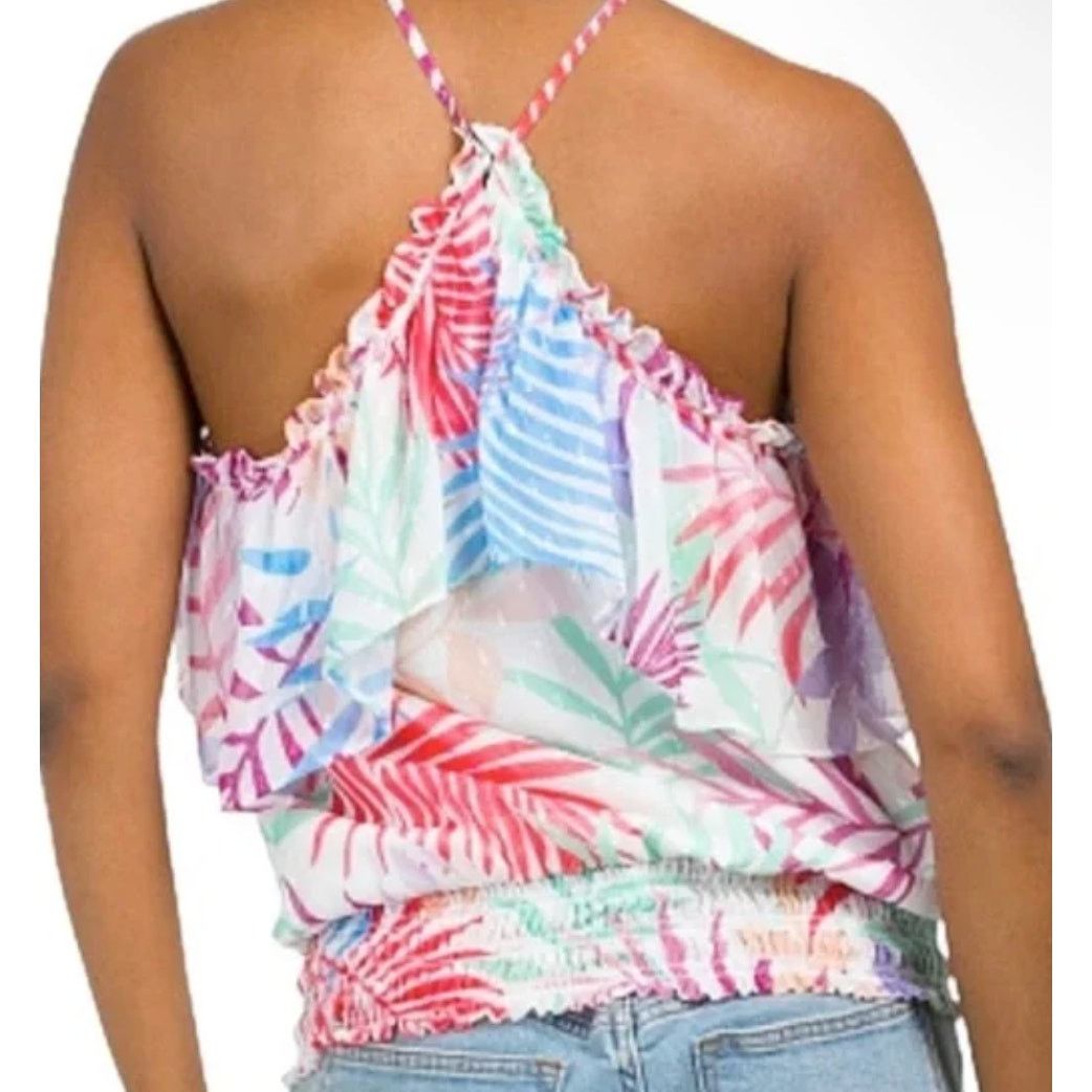 Ramy Brook Jules outlet Printed Tropical Tank Top Size large