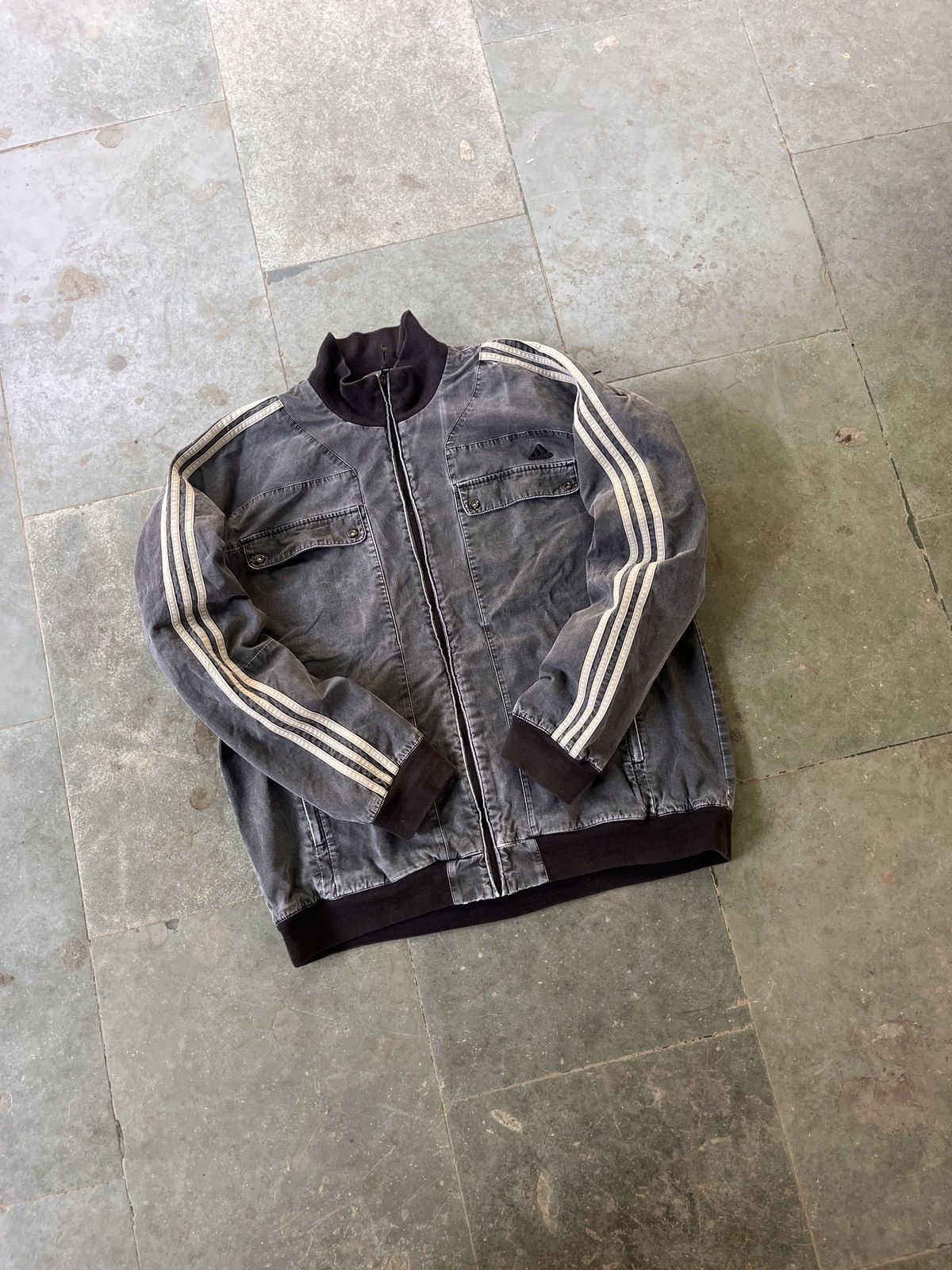 ジャケット・アウター 00s adidas gray nylon setup Y2K archive Vintage 90s Nylon Adidas Track Suit Jacket And Pants Y2K | eBay