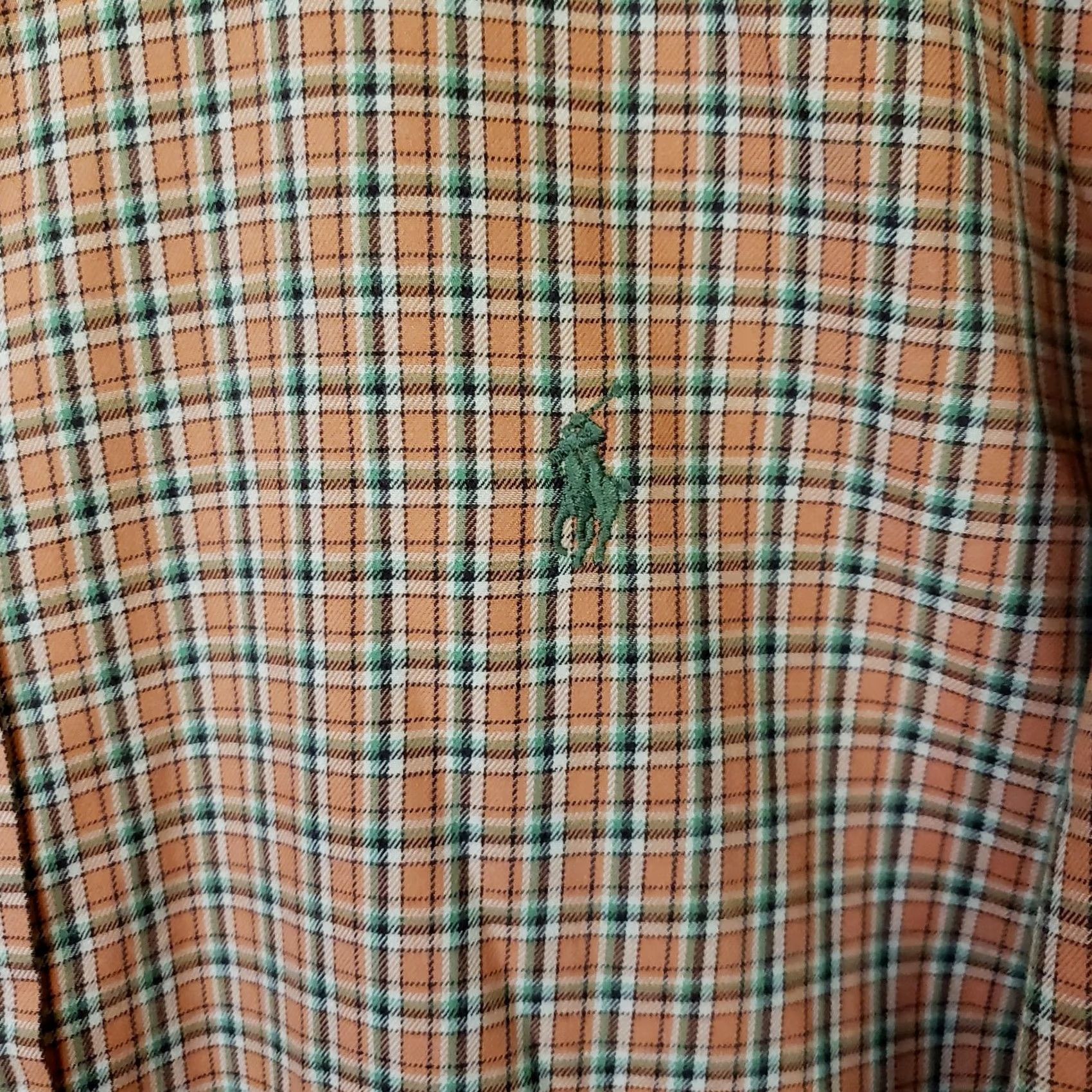 Polo Ralph Lauren Polo Ralph Lauren Orange Plaid Long Sleeve Button-Up Shirt Men’s XL Size US XL / EU 56 / 4 - 5 Thumbnail