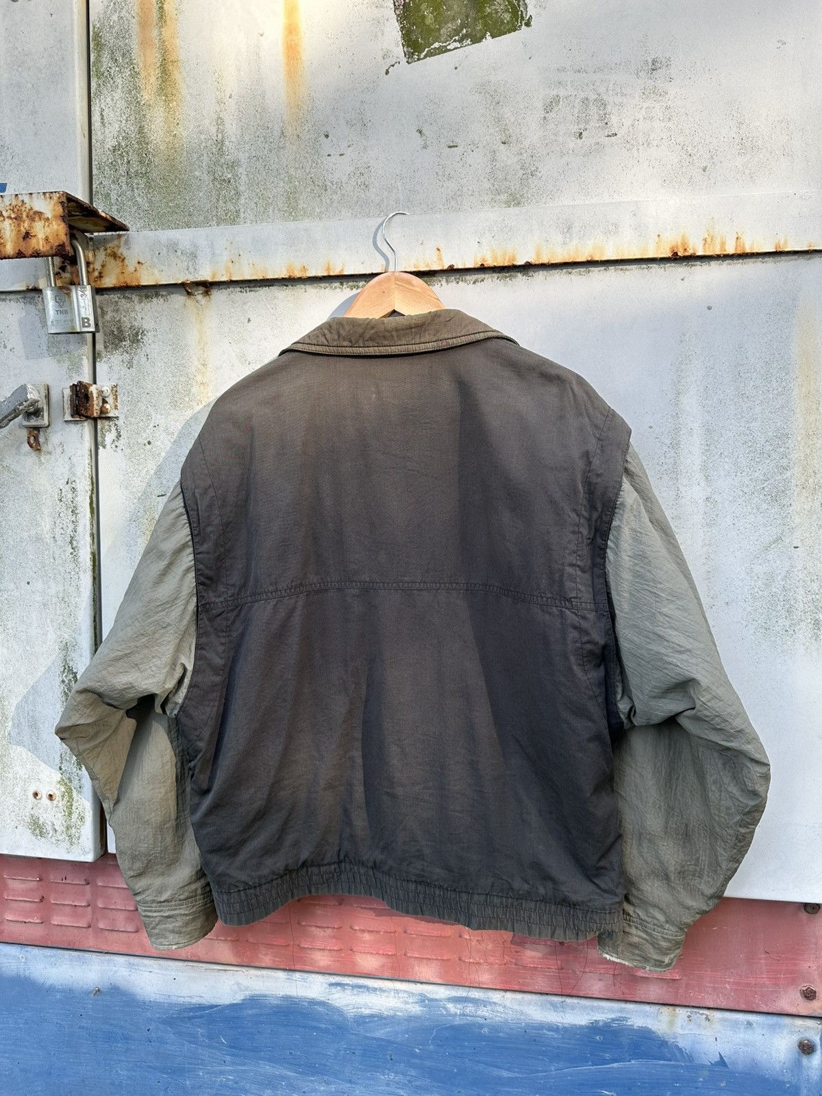 Vintage 👹Vintage THRASHED Crocodile Classic Bomber Jacket Size US M / EU 48-50 / 2 - 8 Thumbnail