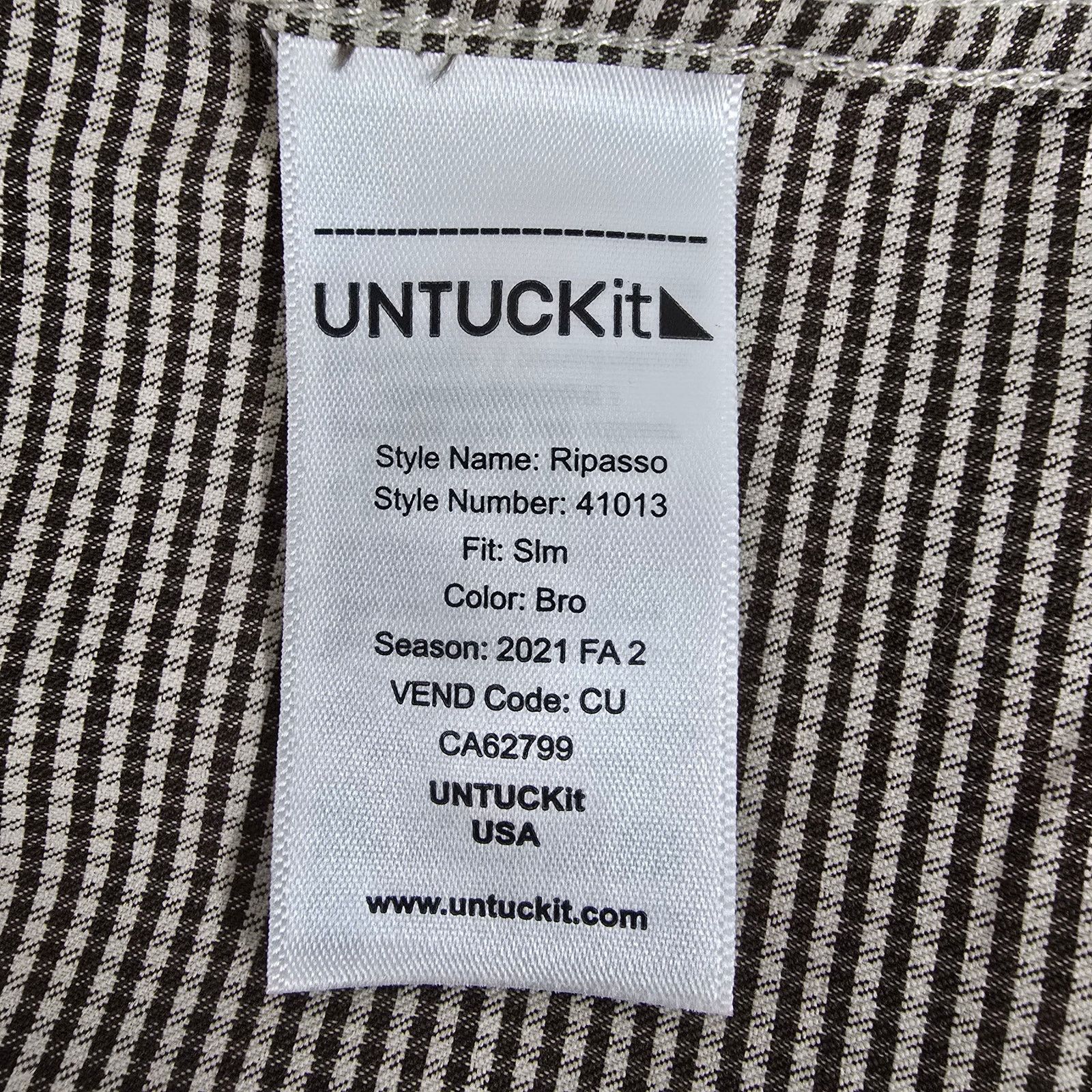 UNTUCKit UNTUCKit Ripasso Performance Shirt Wrinkle-Free XL Slim fit Size US XL / EU 56 / 4 - 12 Thumbnail