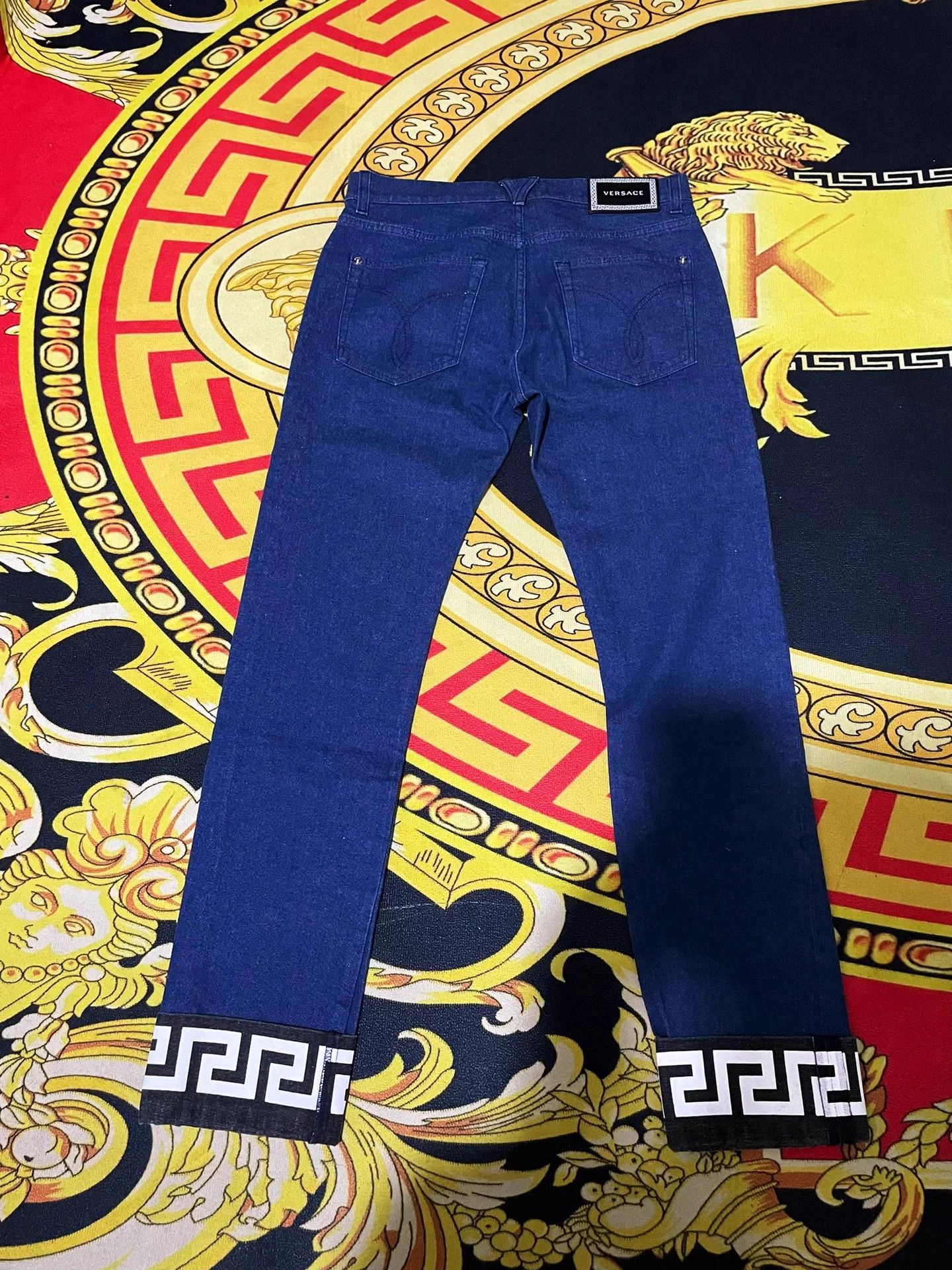 Versace Versace Main Line Limited Poster Whirlpool Jeans Size US 30 / EU 46 - 2 Thumbnail