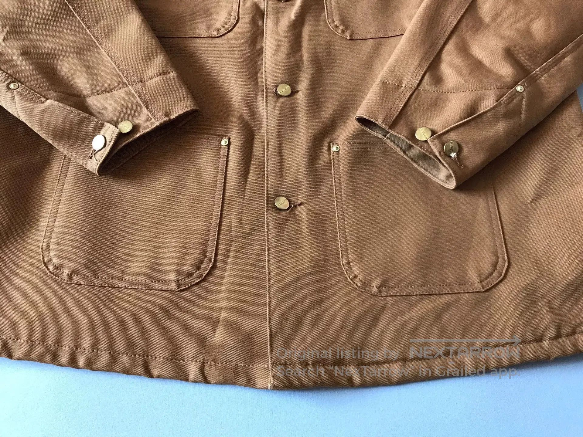 Carhartt Carhartt C001 Brown Canvas Work Jacket. Size US XL / EU 56 / 4 - 6 Thumbnail