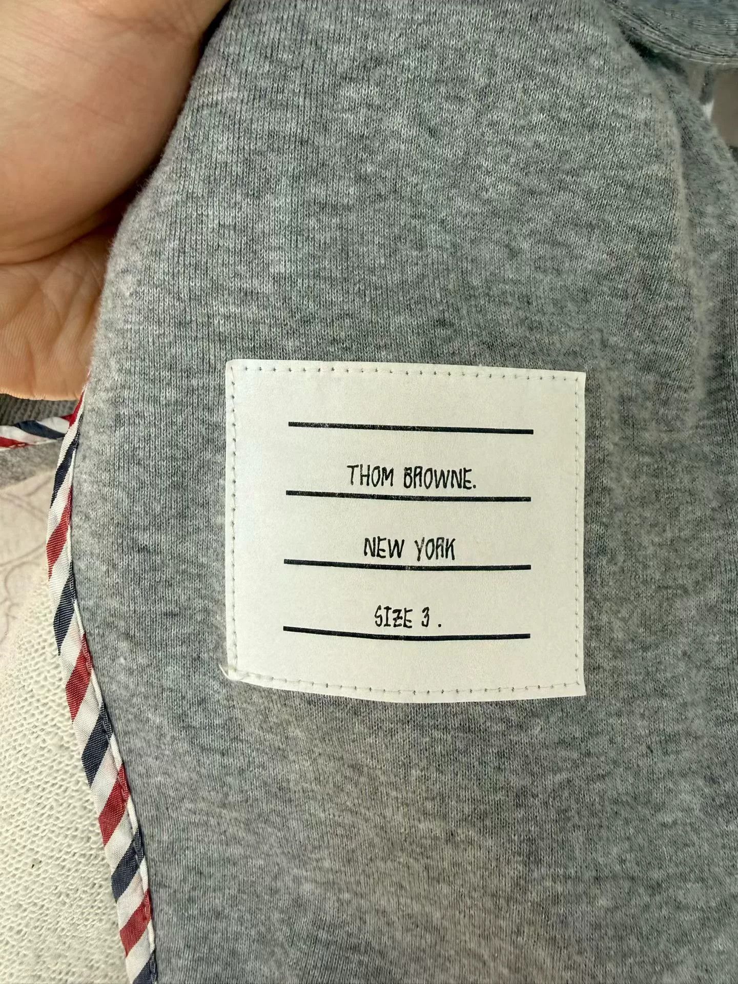 Thom Browne thom browne gray striped sleeve jacket Size US M / EU 48-50 / 2 - 3 Thumbnail