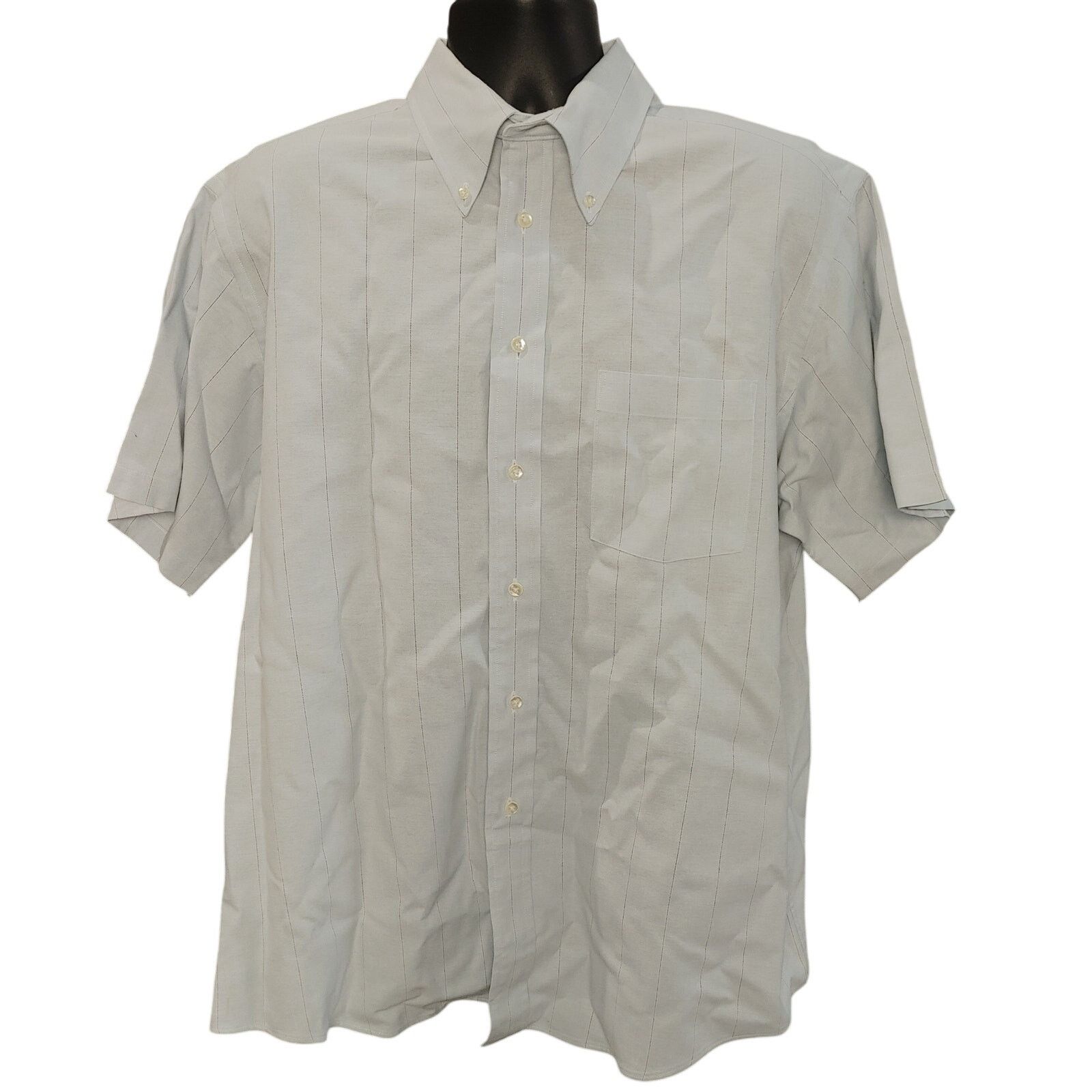 Other KuppenHeimer Men's 17.5 White Short Sleeve Buttn Down Shirt Size US L / EU 52-54 / 3 - 1 Thumbnail