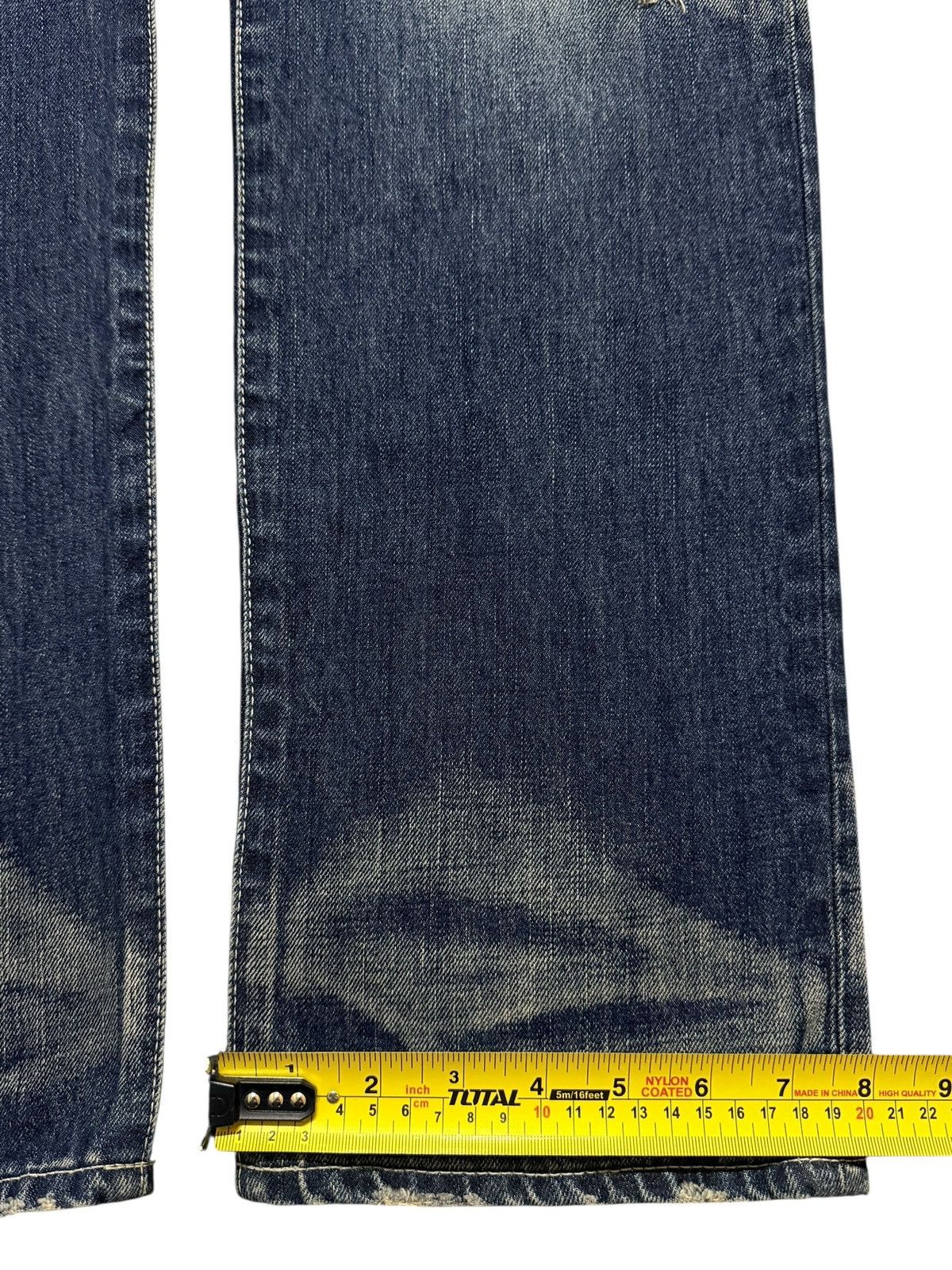 If Six Was Nine Vintage Japan Brand Faded Wash Clawmark Whiskers Distressed Size US 35 - 16 Thumbnail