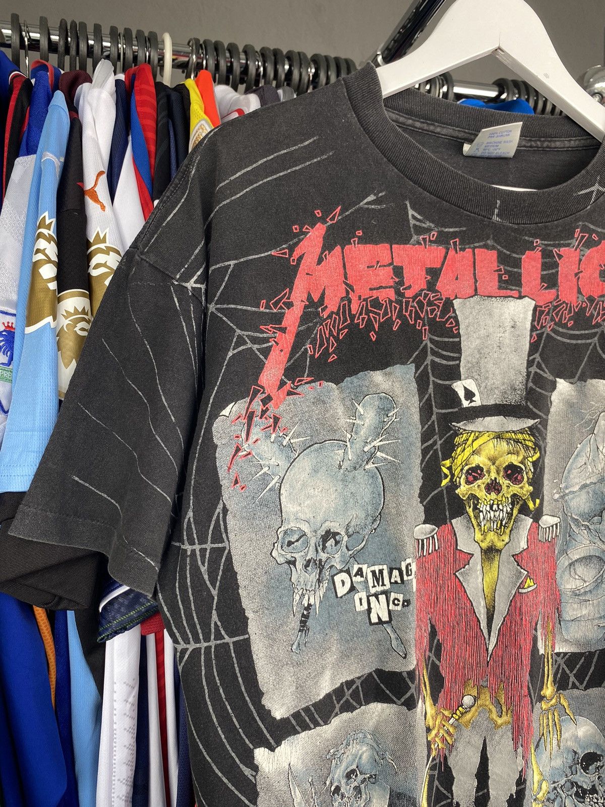 Band Tees VINTAGE BROCKUM METALLICA 1992 DAMAGE INC ALL OVER PRINT Size US XL / EU 56 / 4 - 3 Thumbnail