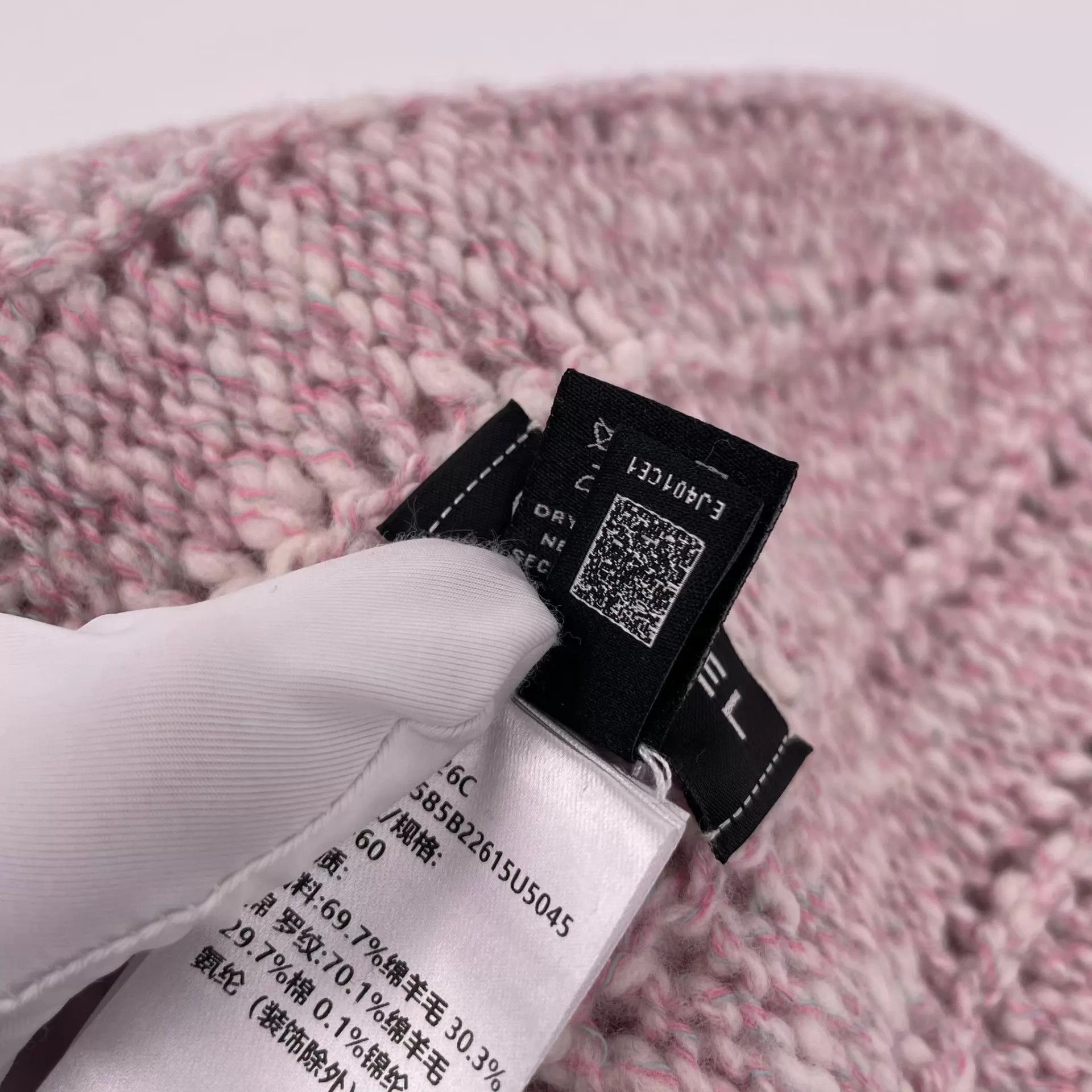 Chanel CHANEL 26C Pink Wool Beanie 55-60cm Size ONE SIZE - 7 Thumbnail