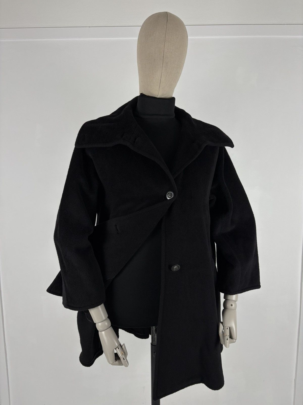 Max Mara Rare MaxMara Teddy Wool-Cashmere Oversized Beaver Long Sheepskin Coat Jacket Trench Size S / US 4 / IT 40 - 6 Thumbnail
