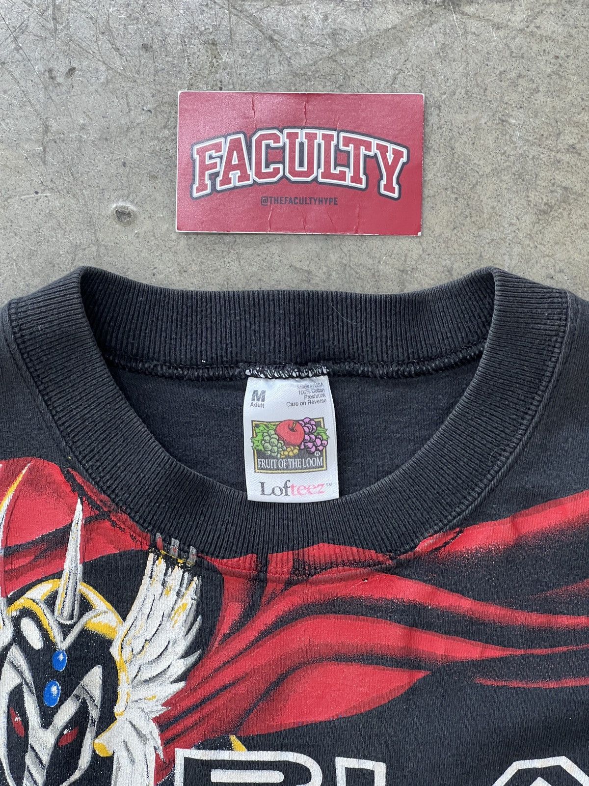 NASCAR Vintage AOP Black Knight Rides On Dale Earnhardt Tee Medium Size US M / EU 48-50 / 2 - 3 Thumbnail