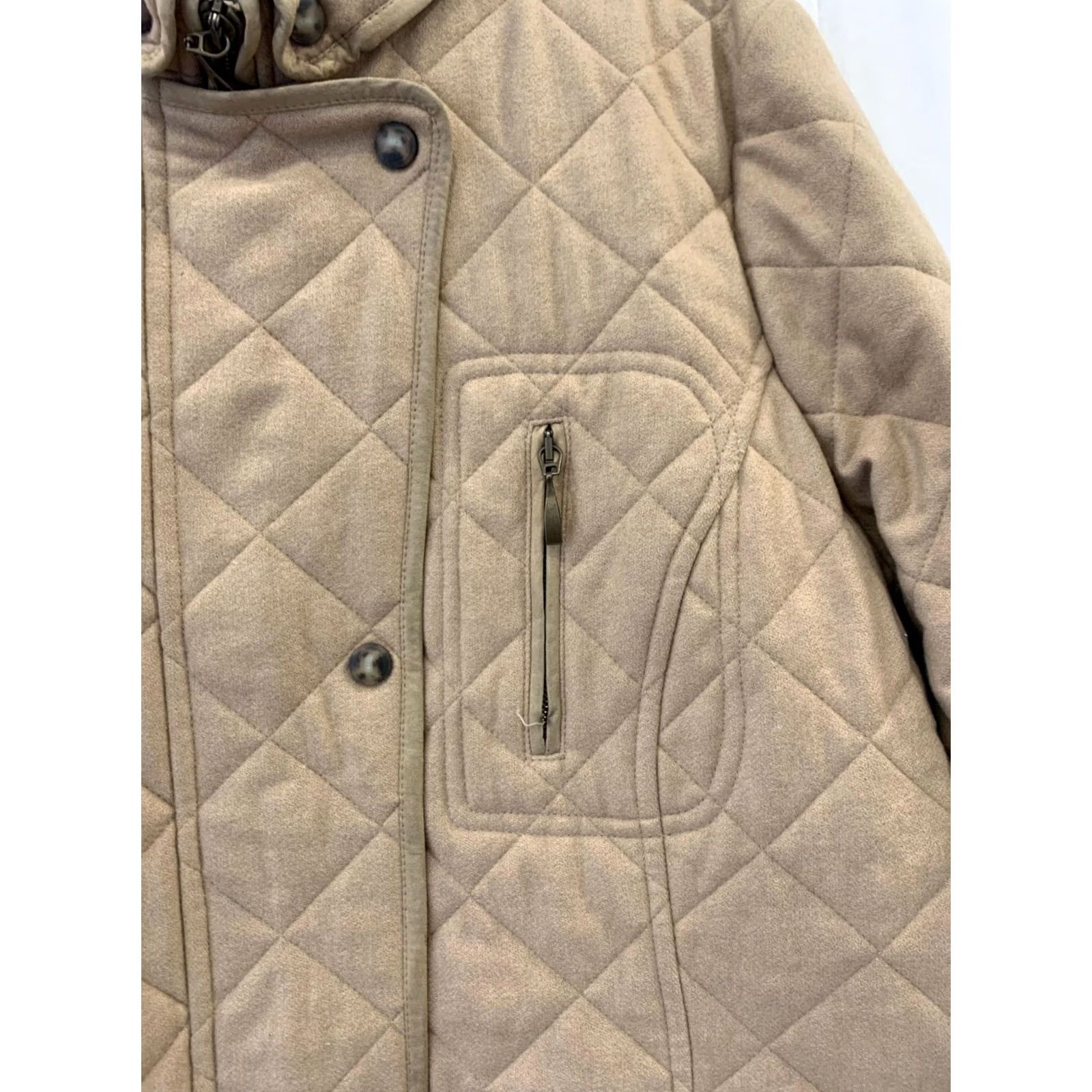 Vintage Schneiders Salzburg Quilted Jacket Womens Medium Tan Beige Austrian Heritage M #222 Size M / US 6-8 / IT 42-44 - 7 Thumbnail