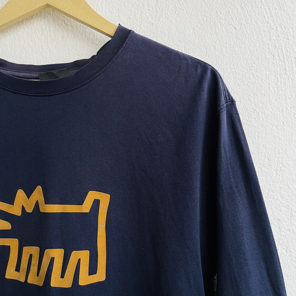 Keith Haring × Vintage Sun Faded Vintage Keith Haring Iconic Logo Long Sleeves Size US L / EU 52-54 / 3 - 6 Thumbnail