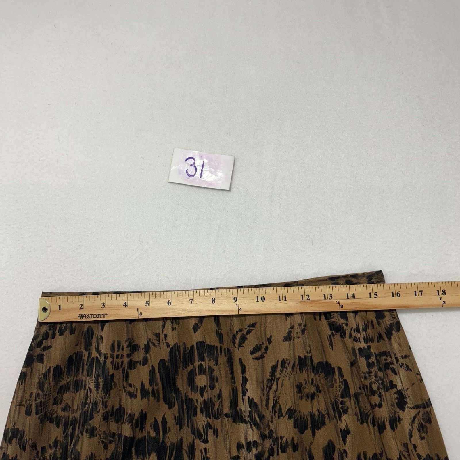 Harve Benard Harve Benard 12 Pencil Skirt Brown + Black Floral Patterned Size 34" / US 12 / IT 48 - 11 Thumbnail