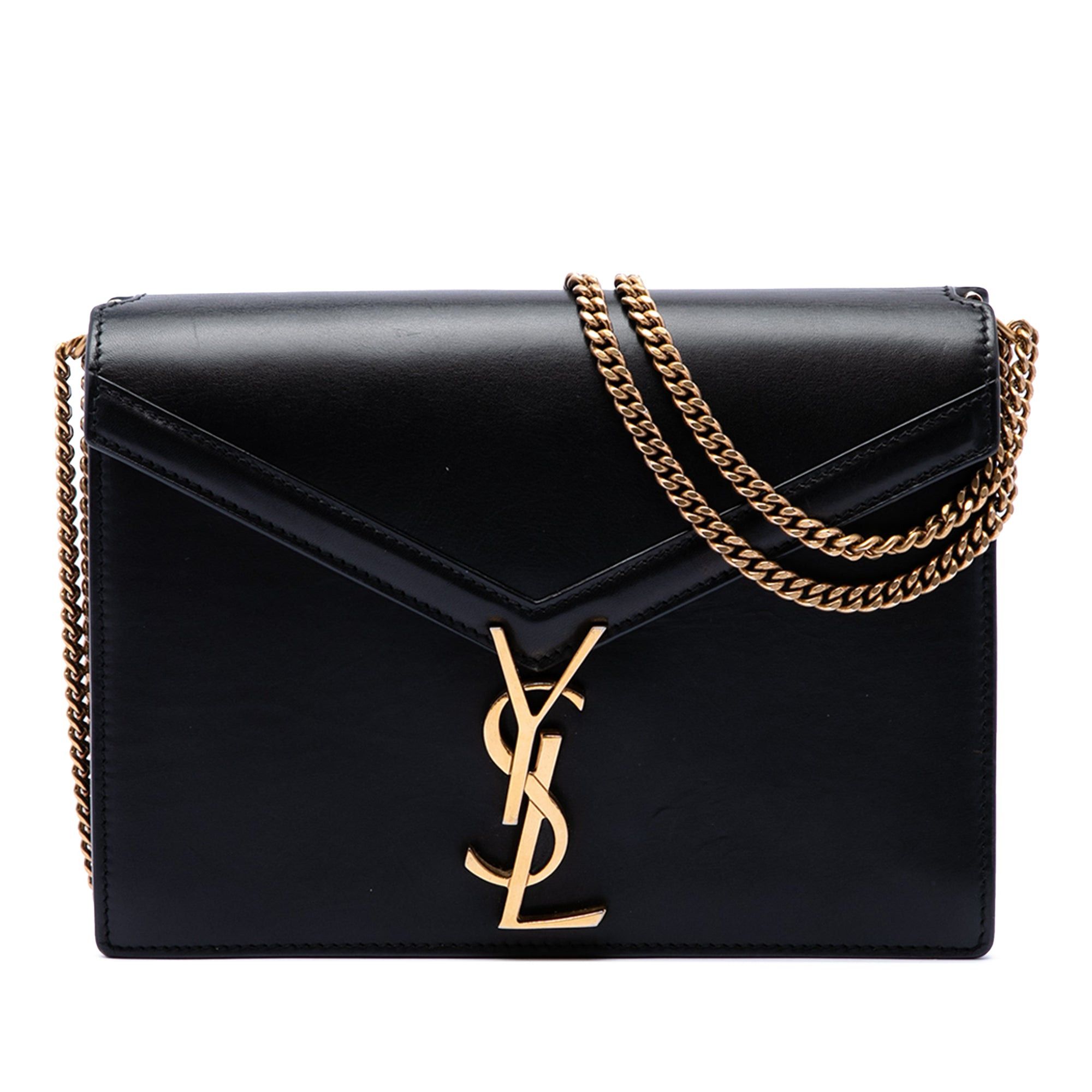 Saint Laurent Paris Smooth Calfskin Monogram Cassandra Clasp Bag Size ONE SIZE - 1 Thumbnail
