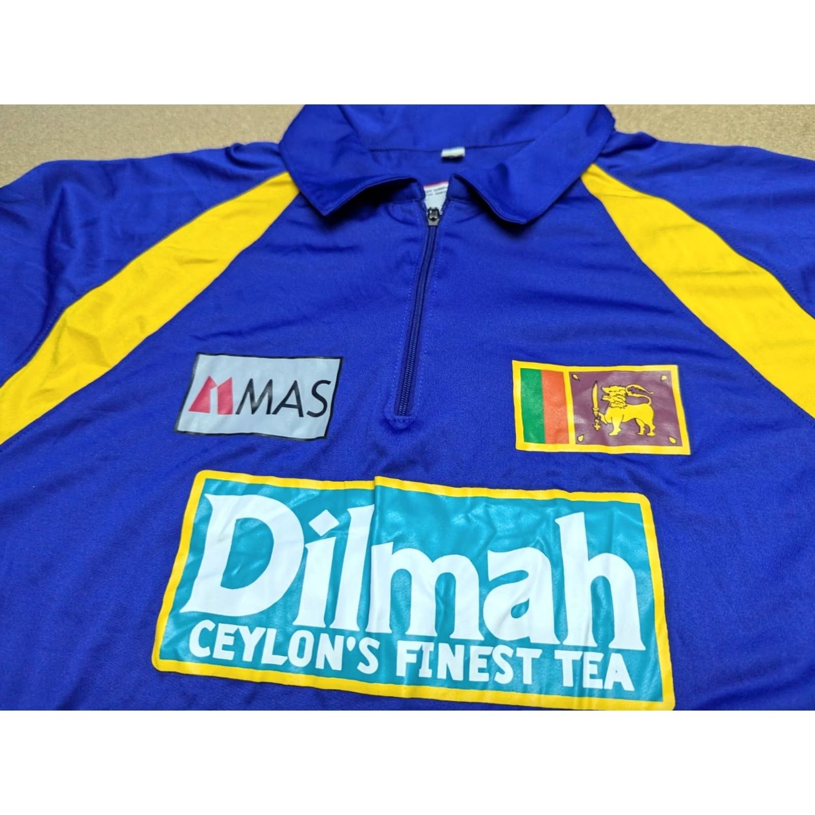 Vintage MAS SRI LANKA Cricket 1996 Championship Worldcup Jersey Mens Size L Short Sleeve T-Shirt Multicolor Polyester Sports Jersey Mens L Size US L / EU 52-54 / 3 - 5 Thumbnail