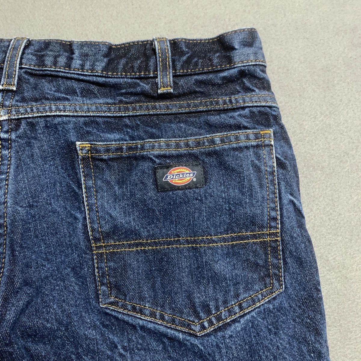 Dickies Dickies Jeans Mens Sz 34 Blue Denim Wide Leg Pants Dark Wash Size US 34 / EU 50 - 7 Thumbnail