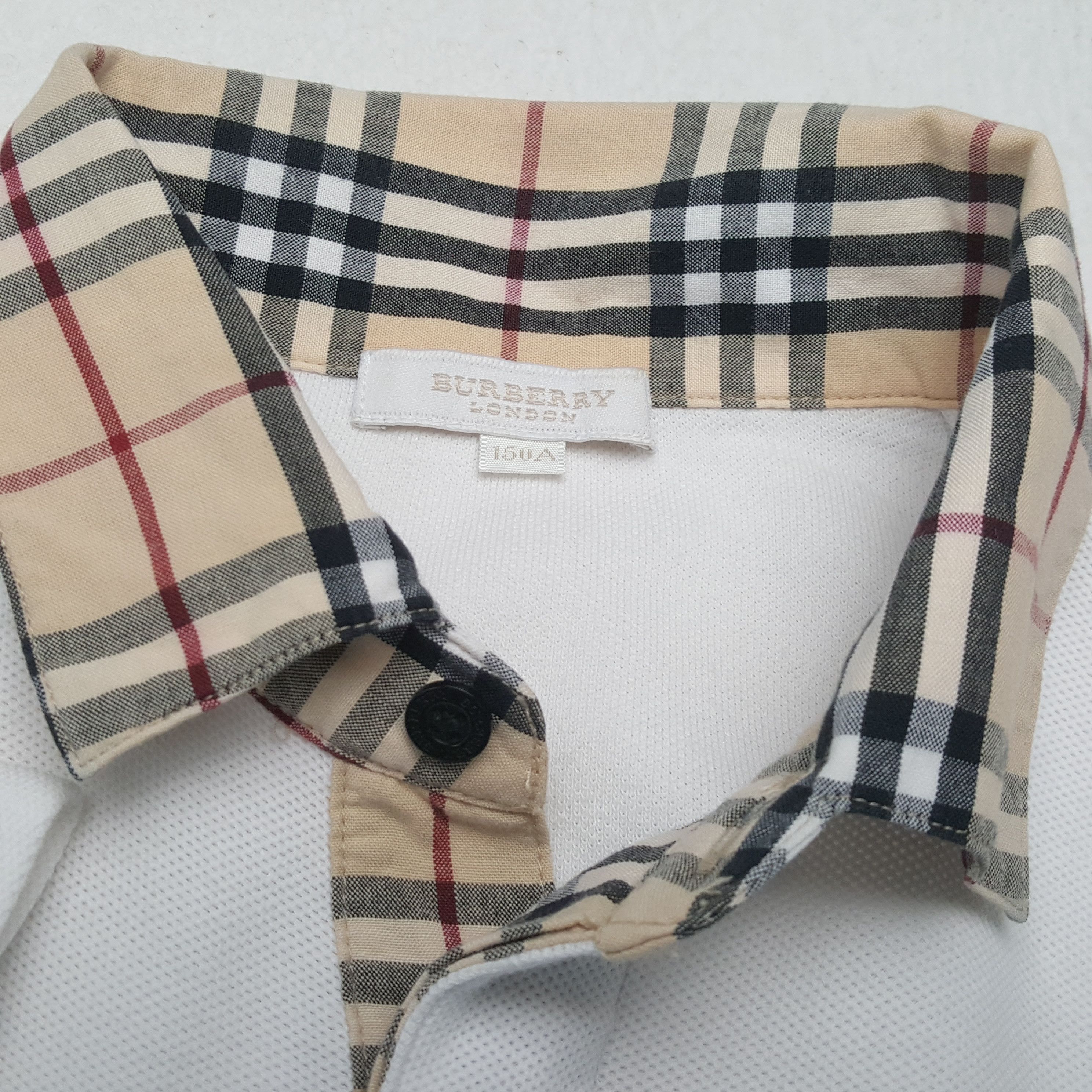 Burberry × Vintage Vintage BURBERRY LONDON Nova Check Polos Shirt Size S / US 4 / IT 40 - 7 Thumbnail