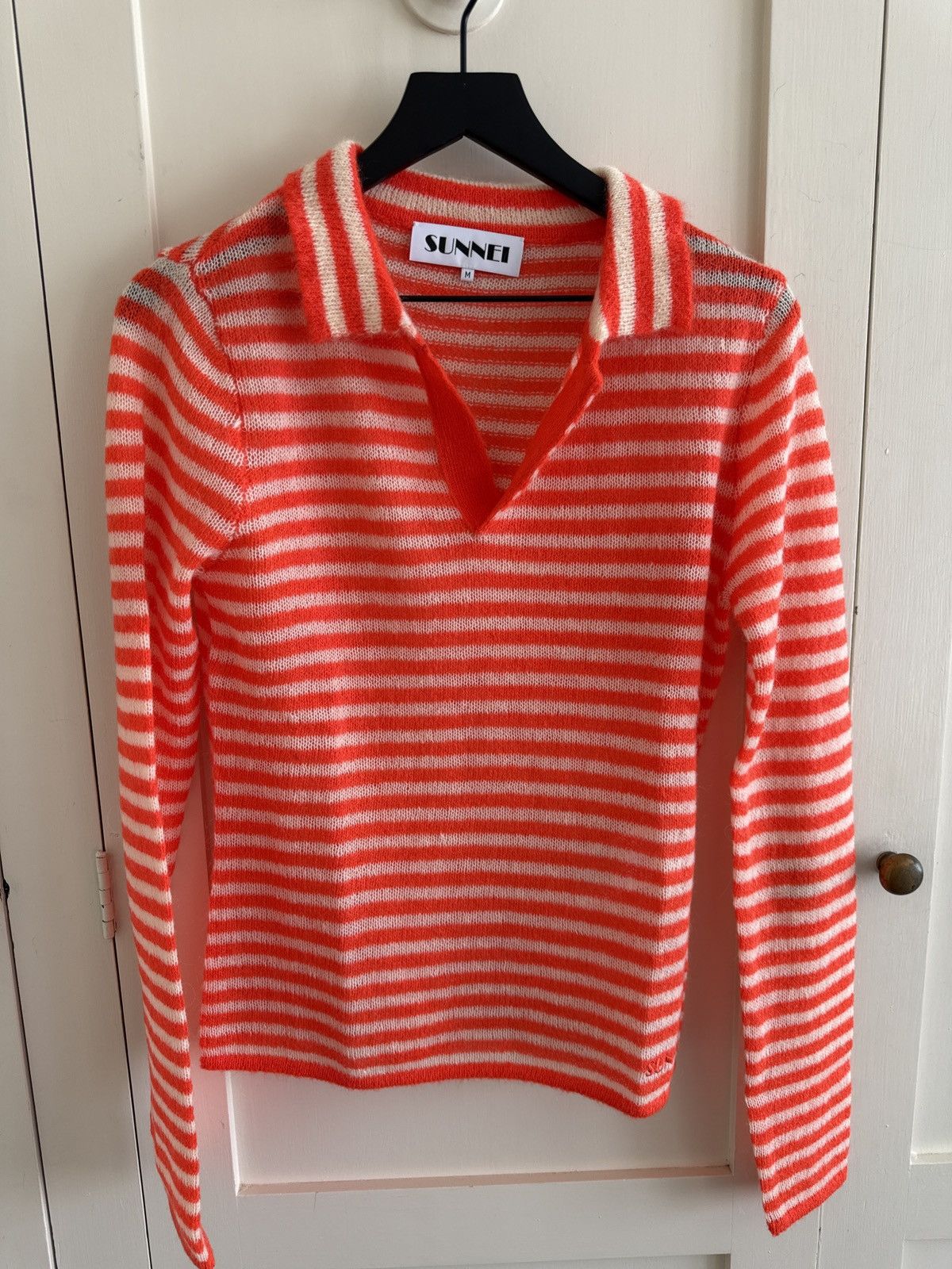 Sunnei striped polo shirt