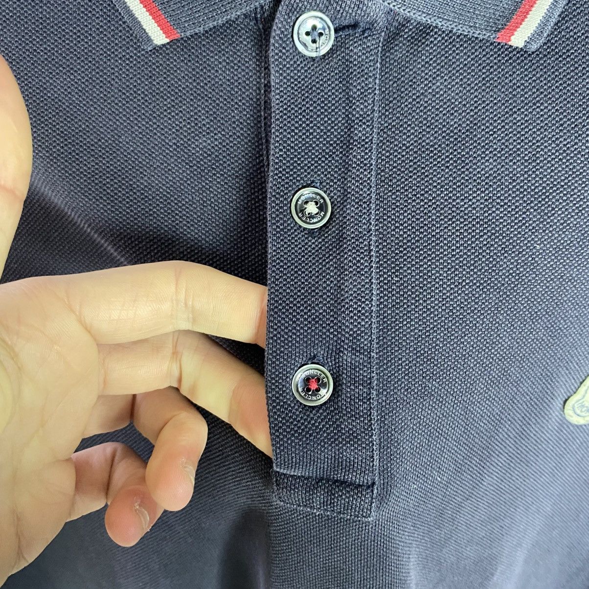 Moncler Moncler Polo Long Sleeve navy Size US L / EU 52-54 / 3 - 5 Thumbnail