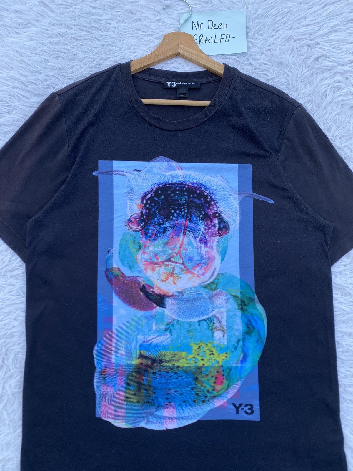 Adidas Rare Adidas Y3 Yohji Yamamoto Tshirt Size US L / EU 52-54 / 3 - 5 Thumbnail