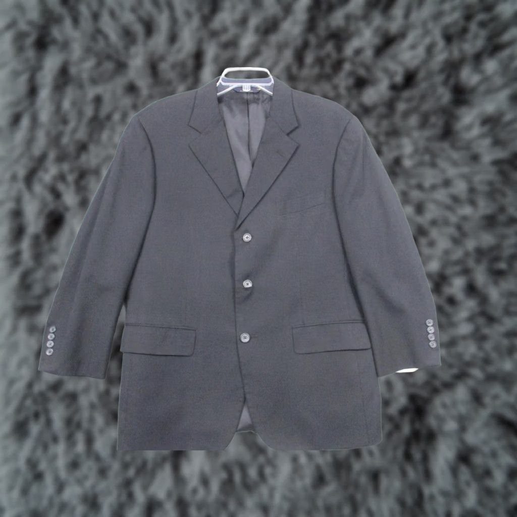 Brooks Brothers Brooks Brothers Blazer Mens 42R Charcoal Wool Brooksease 3 Button Made USA Jacket Single-Breasted Notch Lapel 2 Piece Wool Size 46R - 1 Thumbnail